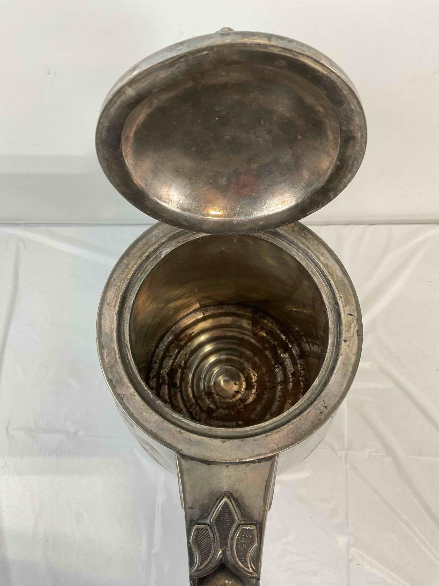 Vintage Simpson Hall Millers Silver Plated Water Pitcher Carafe. Very Good Condition. See pics. - 7