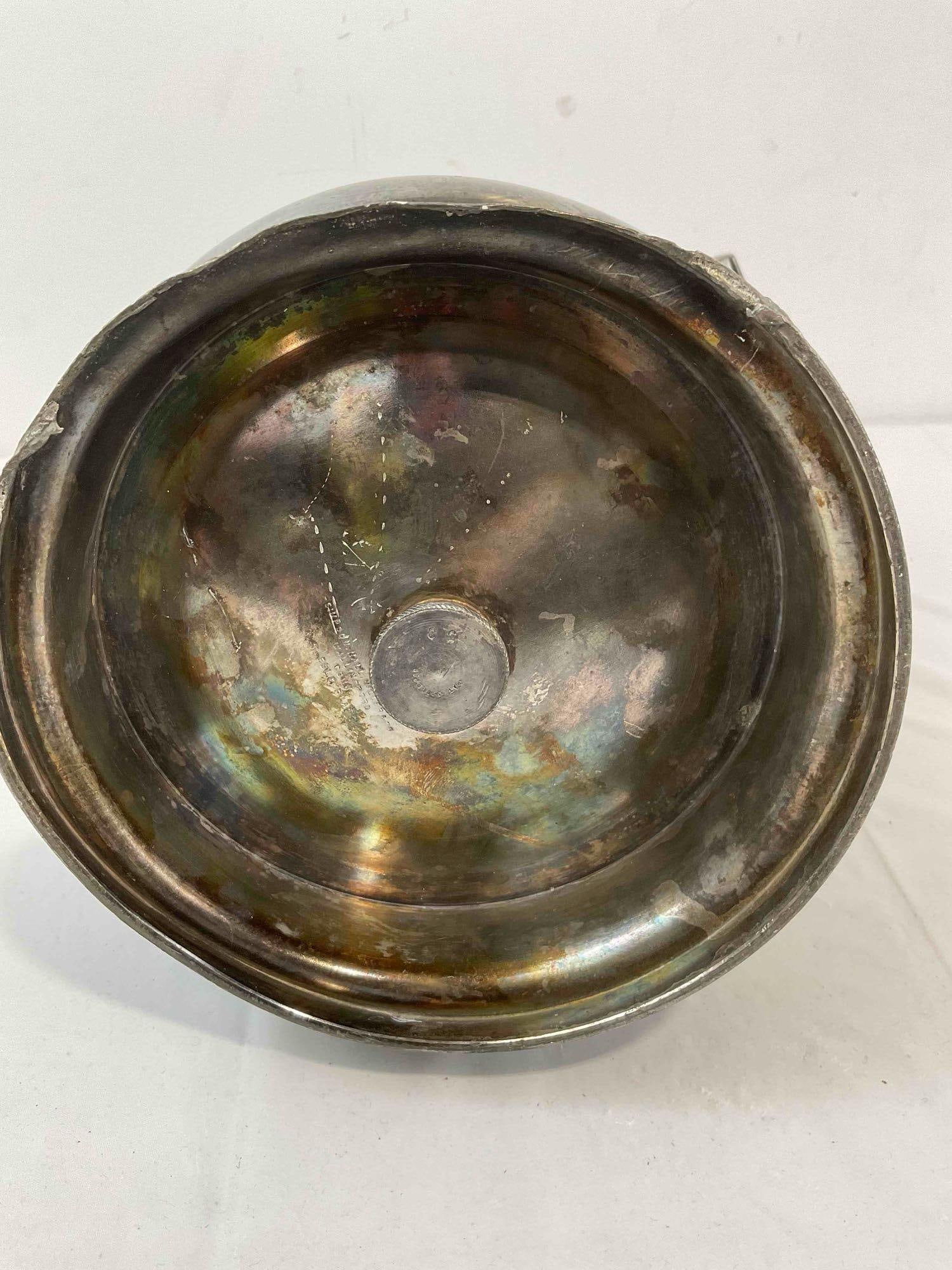 Vintage Simpson Hall Millers Silver Plated Water Pitcher Carafe. Very Good Condition. See pics. - 8