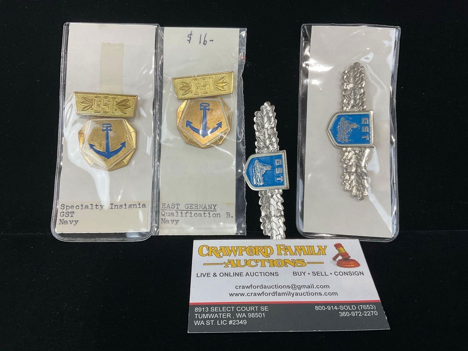 4 GDR East German Class. Badges & Specialty Insignia GST Navy (1 of 5)