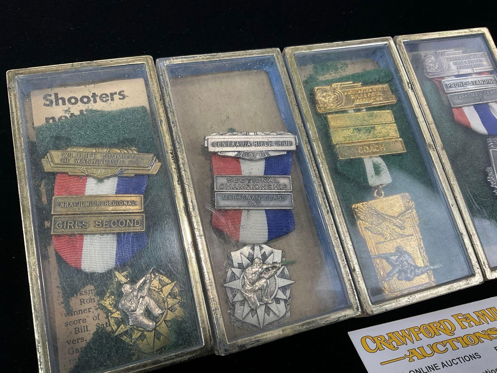 5 1970s Washington State Marksman Awards, Centralia Club, Coach, WSRPA - 2