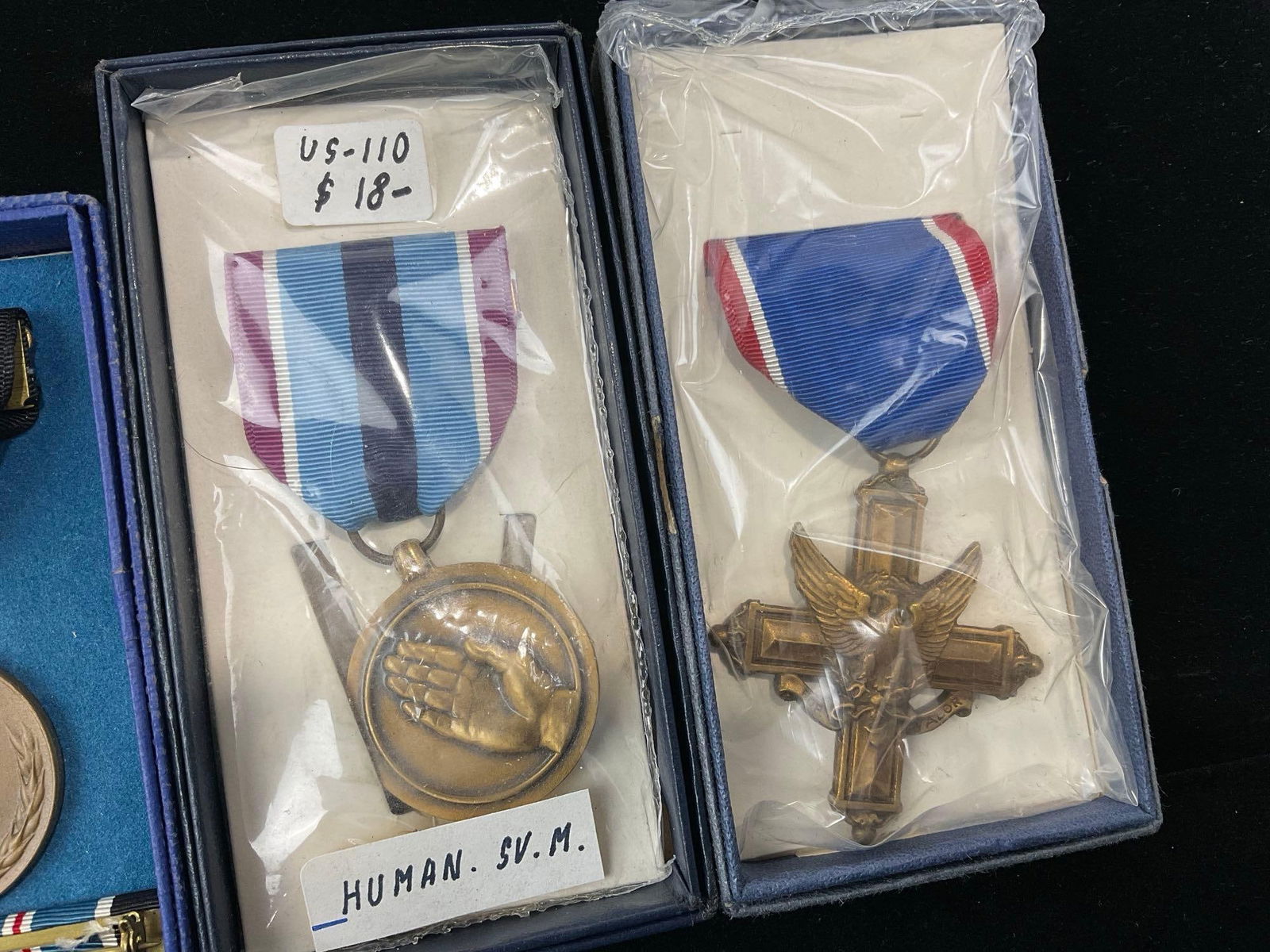 4 US Medals, WW1 New Haven Mothers Serv, Medal for Humane Action, Human. Serv & Disting. Serv. Cr... - 3