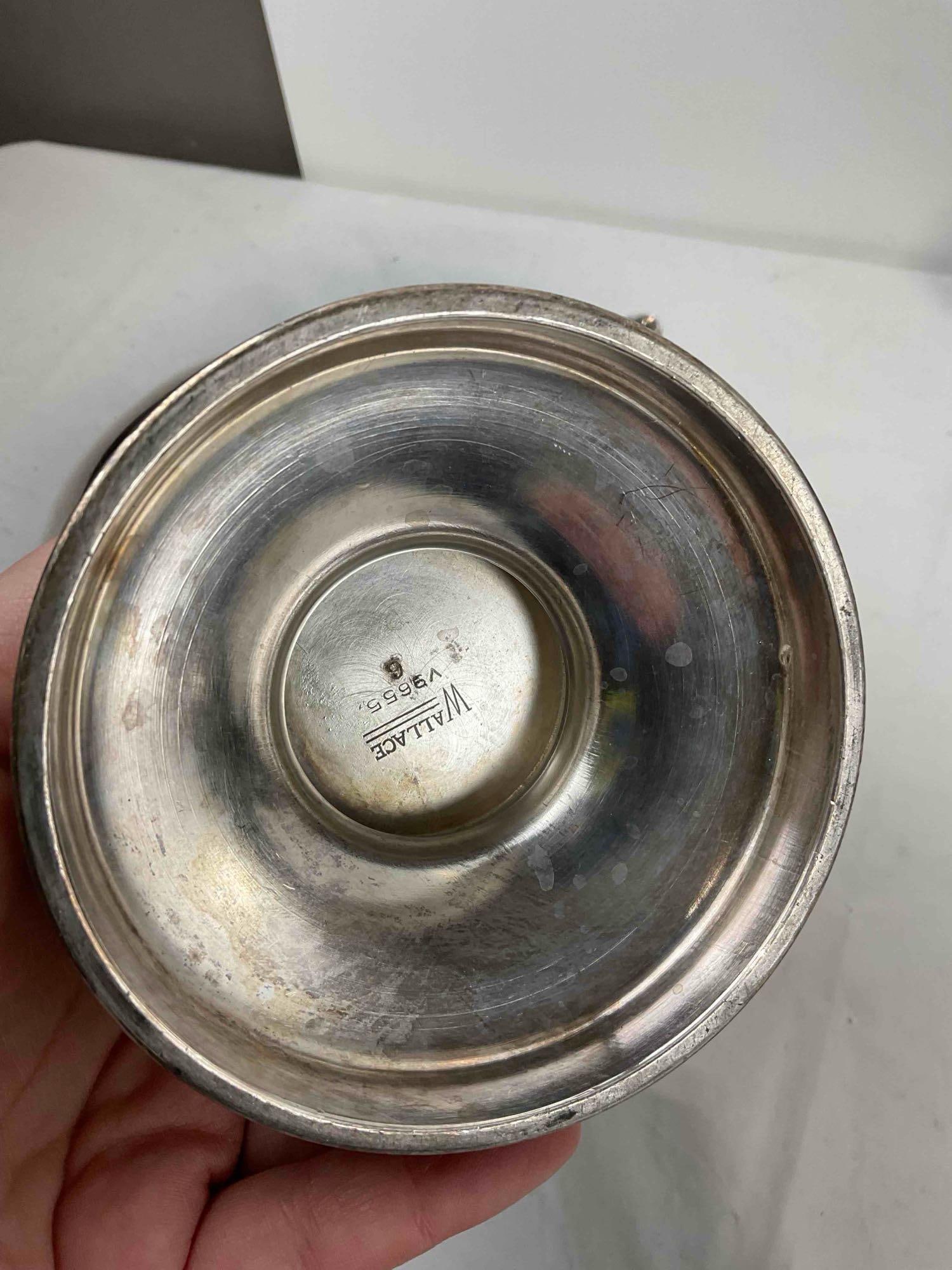 3 pcs Vintage Silver Plated Tea Pots, incl. 1x Wallace & 1x Castleton. Good Condition. See pics. - 10