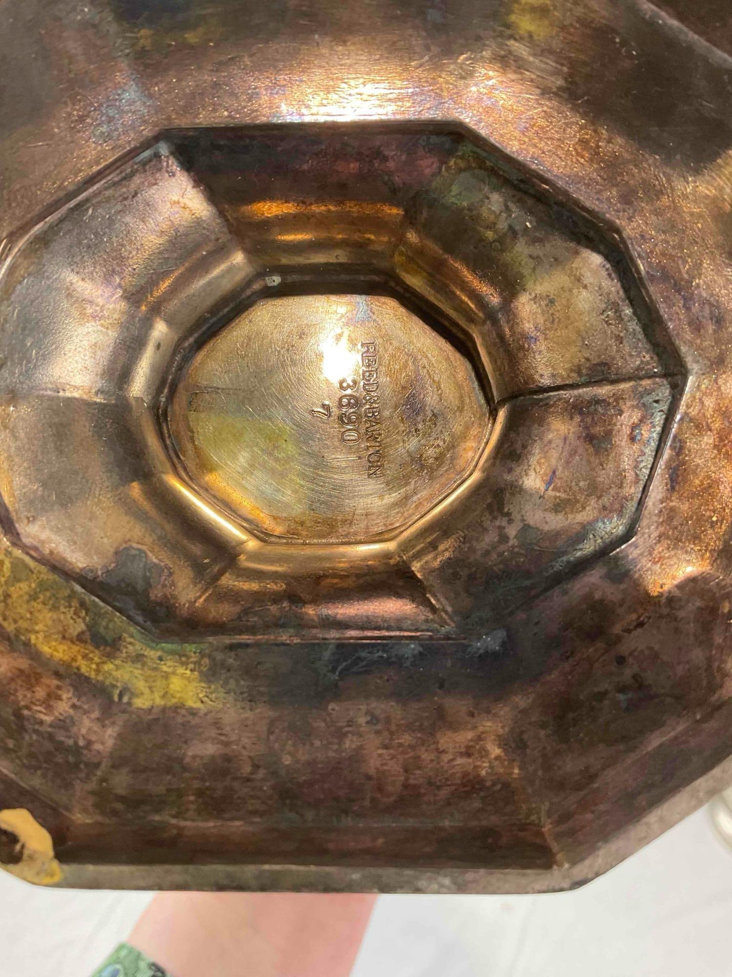 3 pcs Vintage Silver Plated Water Pitchers, incl. 1x Reed and Barton & 1x Sheffield. See pics. - 9