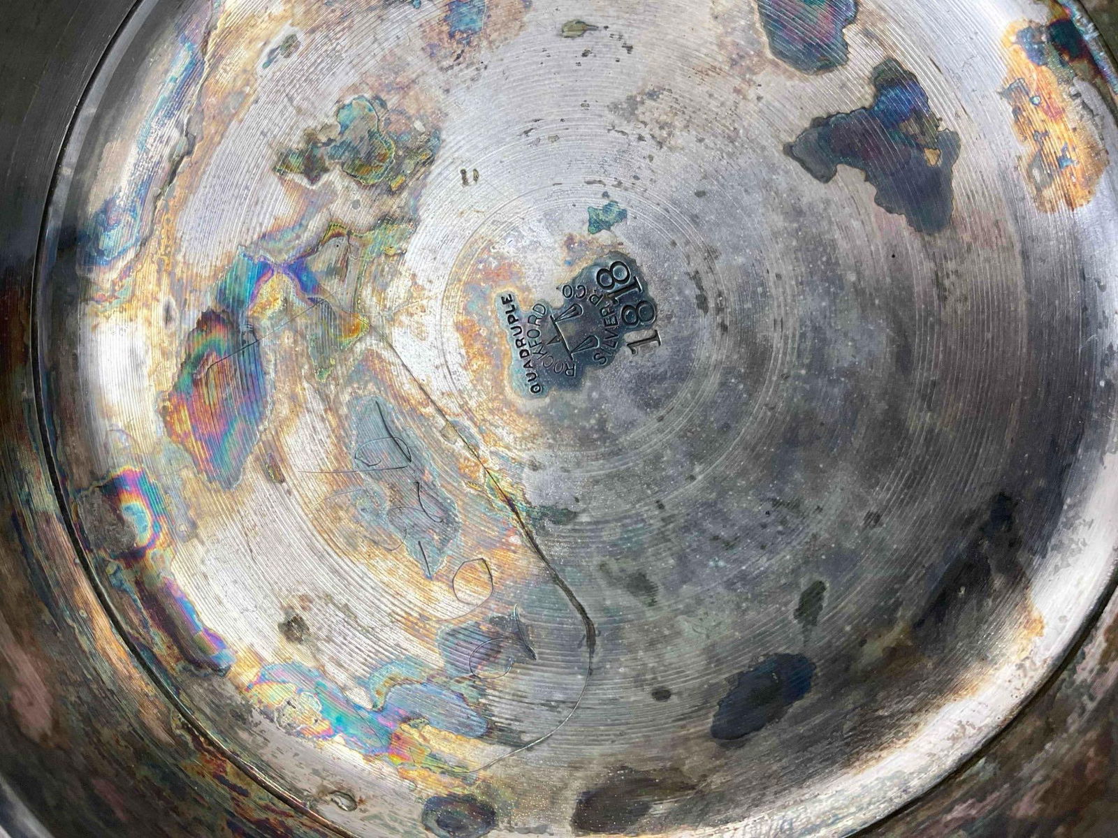 3 pcs Antique Silver Plated Bride Baskets, incl. Reed & Barton and Hall, Elton & Co. See pics. - 10