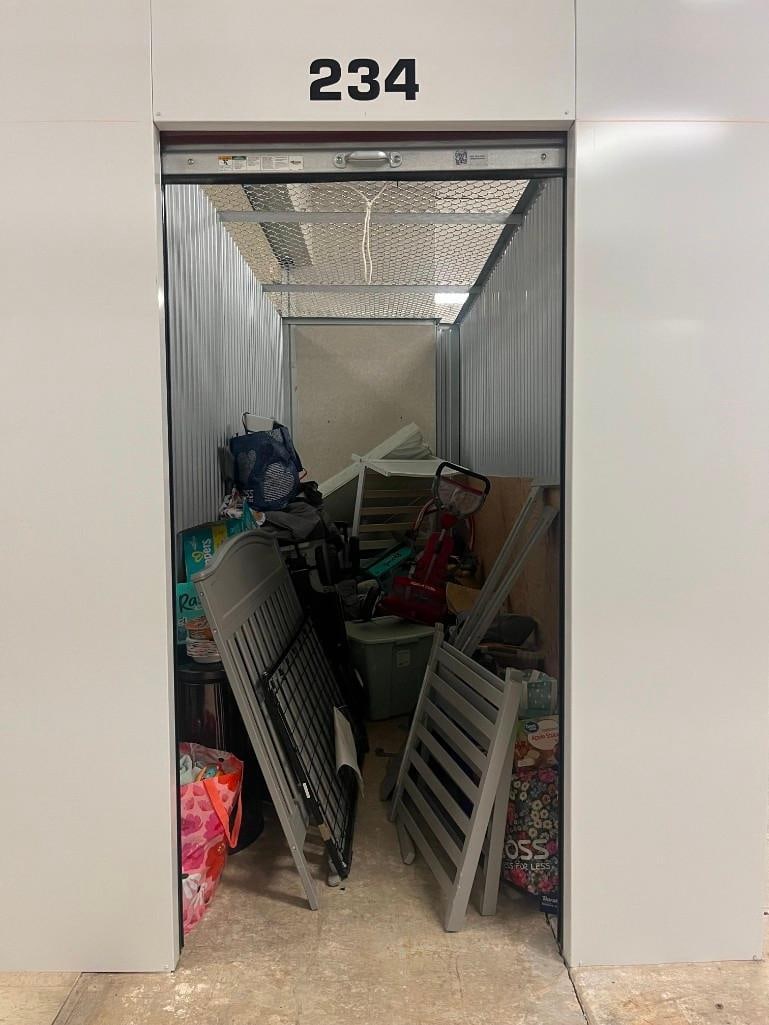 Unit 234 5x15 Baby crib, stroller, baby toys, blankets, baby bike and car toy, toddler bed See pics (1 of 4)