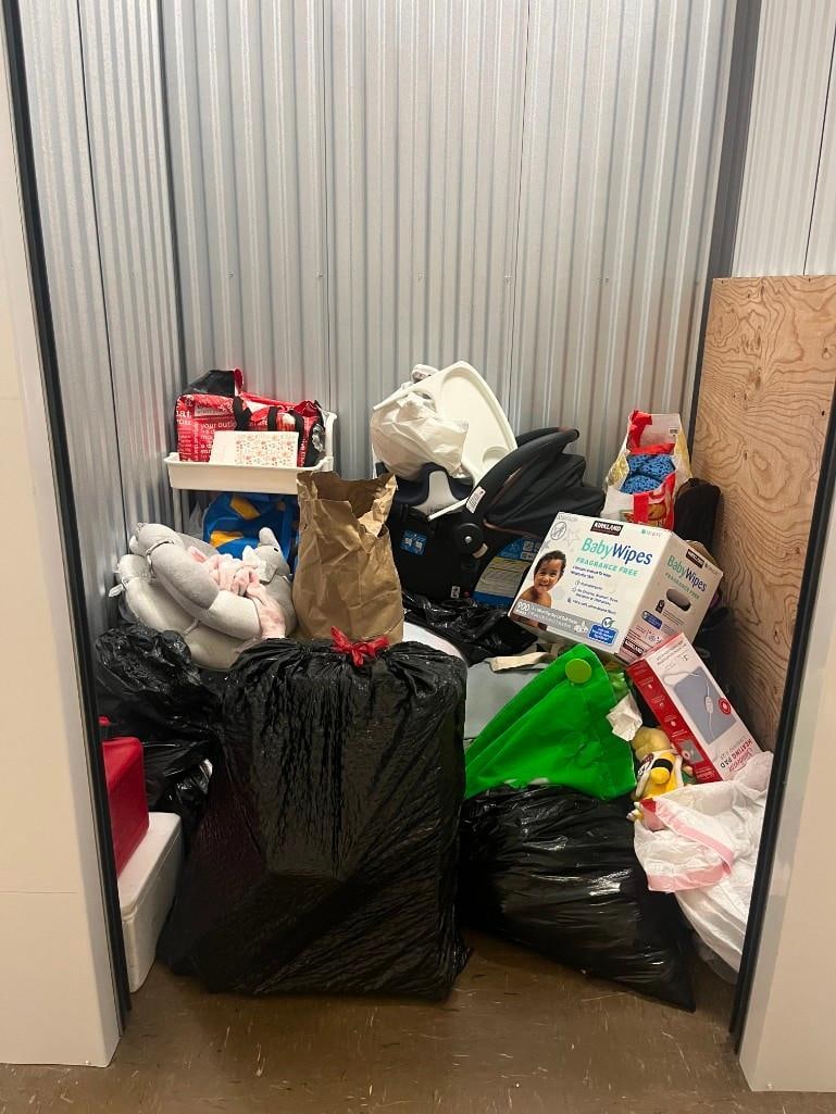 Unit #205 (5x5) Baby car seat, storage cart, and baby walker Plus see pics - 2