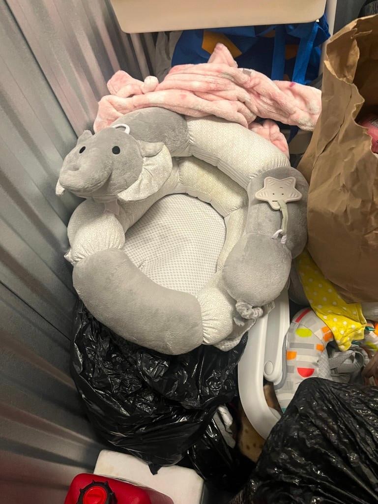 Unit #205 (5x5) Baby car seat, storage cart, and baby walker Plus see pics - 3