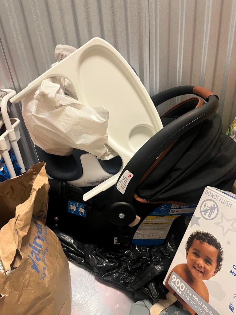 Unit #205 (5x5) Baby car seat, storage cart, and baby walker Plus see pics - 5