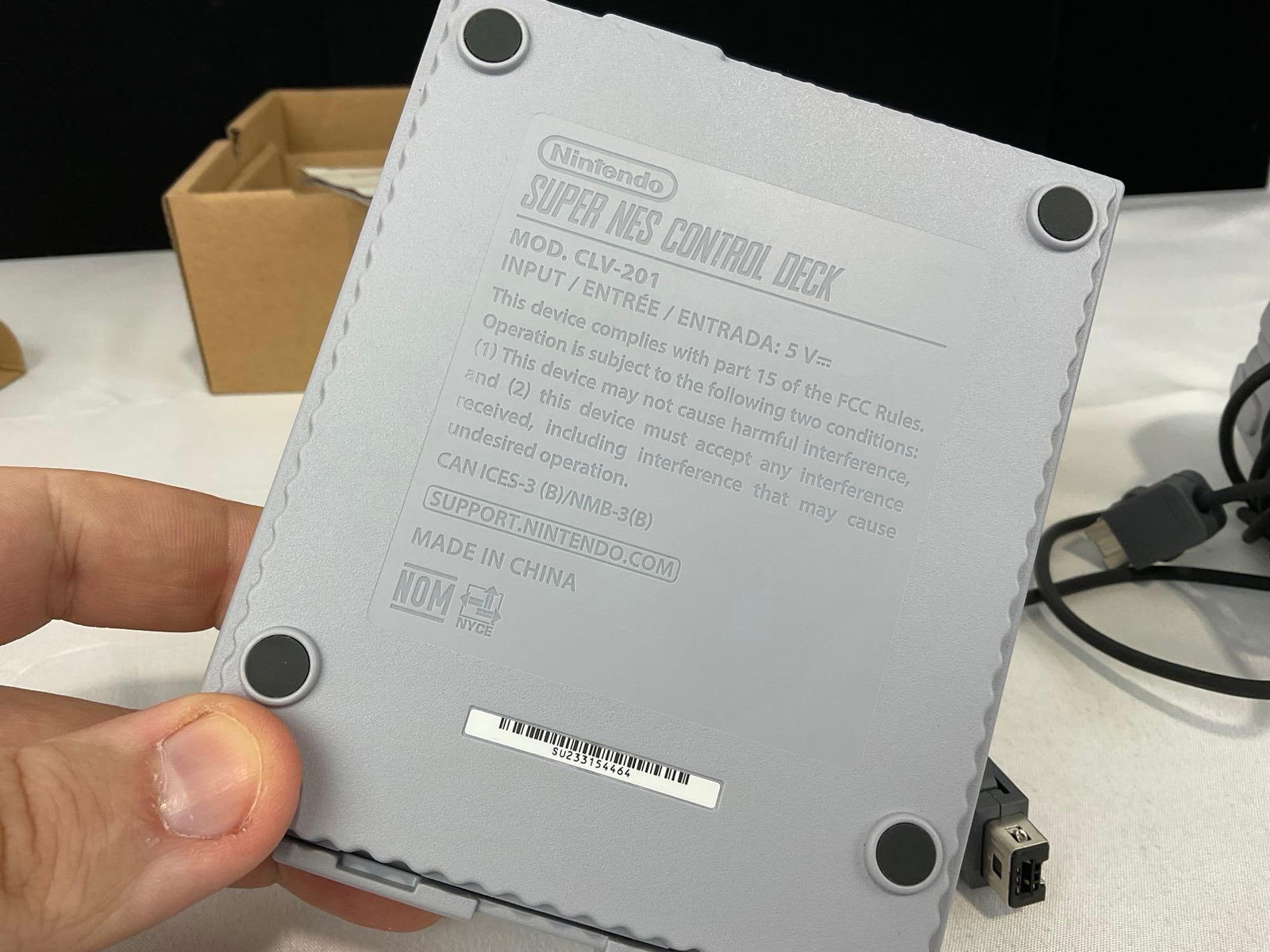 Super Nintendo Classic Edition, in box, 2 controllers, w/ games installed, Missing a couple cables - 6