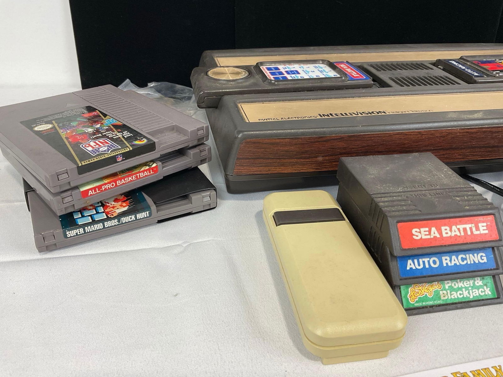 Vintage 1979 Mattel Electronics Intellivision Model 2609, Asst of Games, NES NFL, All-Pro & Super... - 2