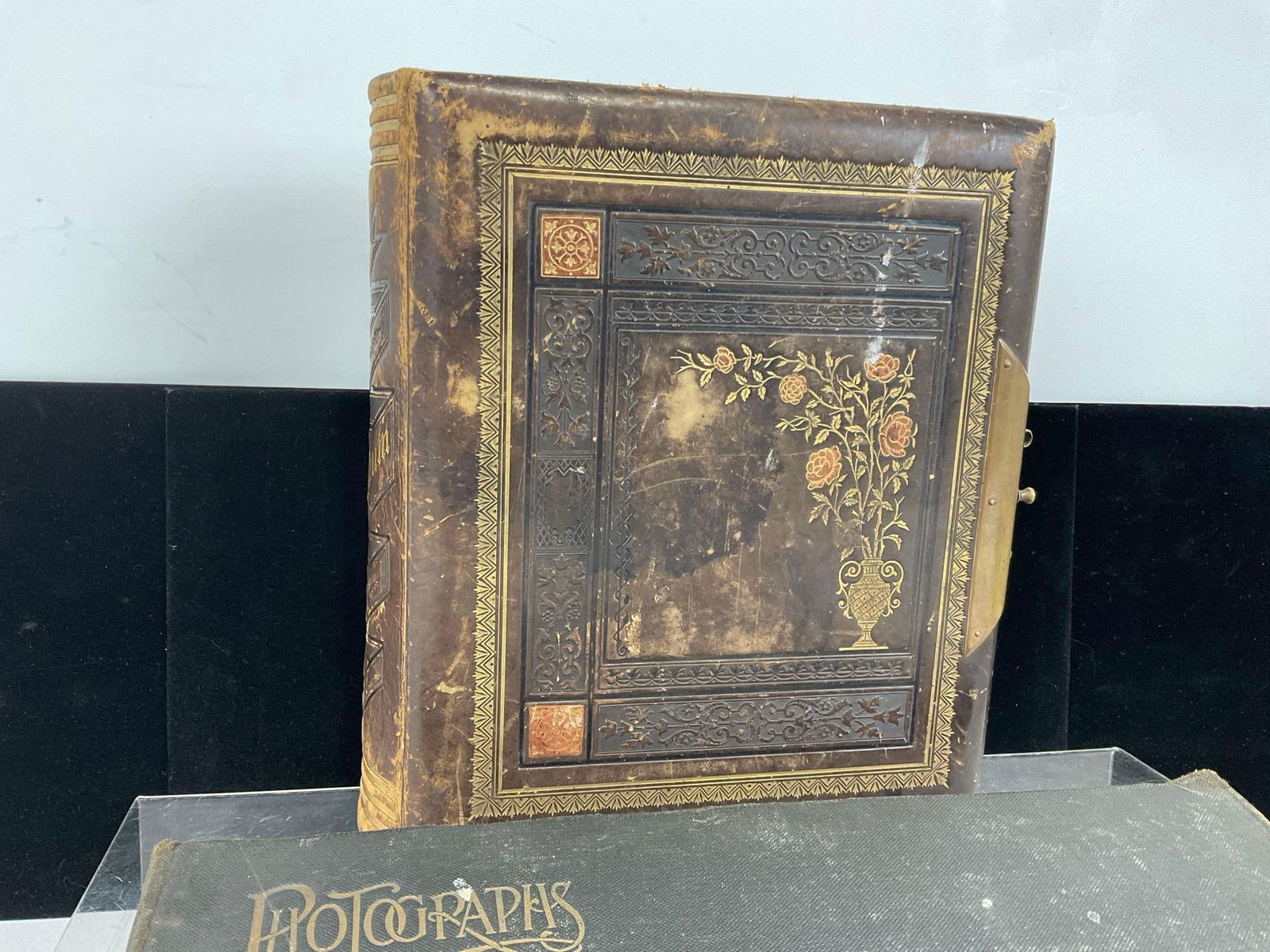 Pair of Antique Photo Albums, Portraits & 1900s Washington, Black & White - 2