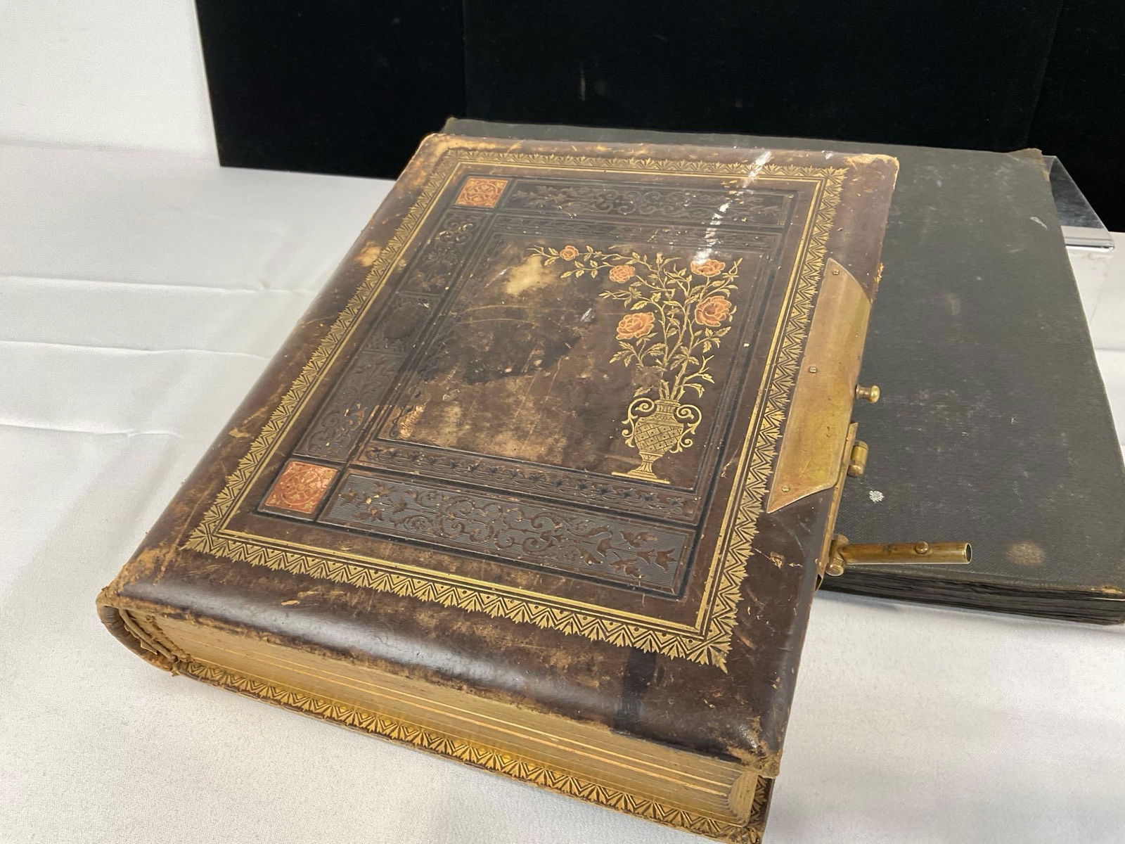 Pair of Antique Photo Albums, Portraits & 1900s Washington, Black & White - 4