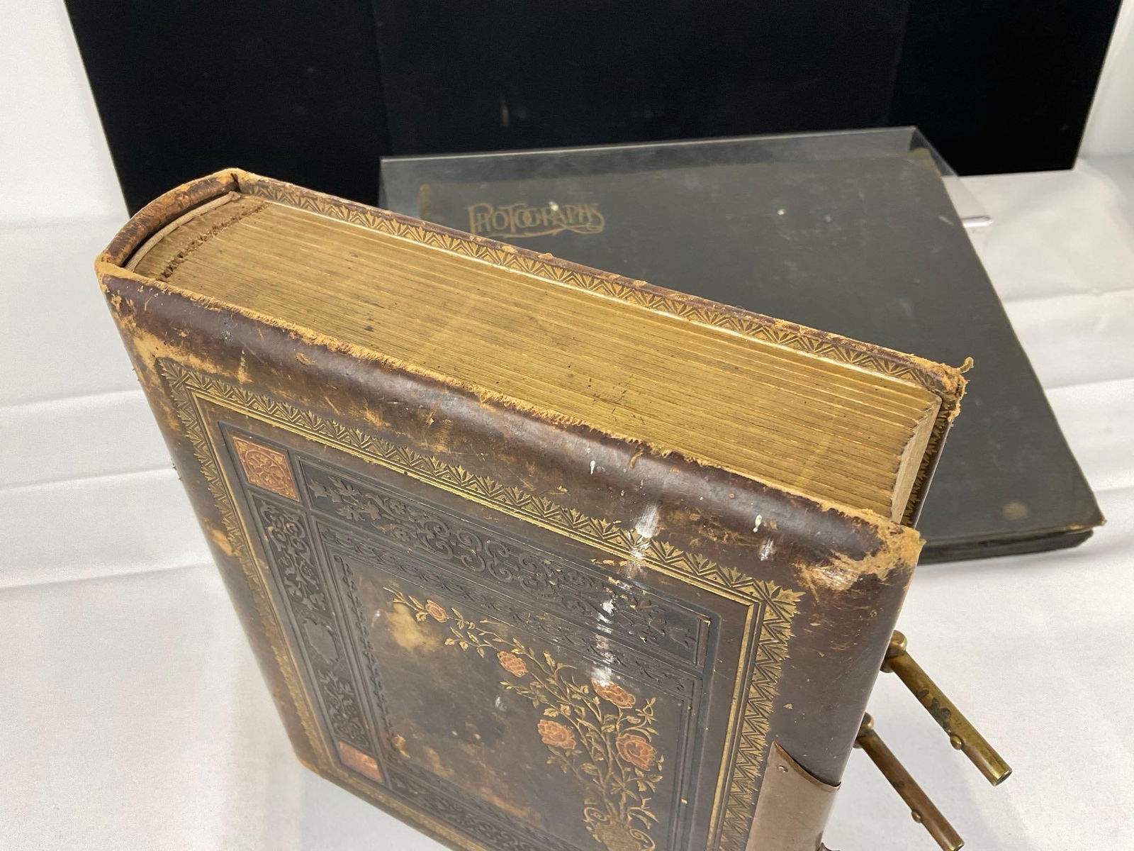 Pair of Antique Photo Albums, Portraits & 1900s Washington, Black & White - 5