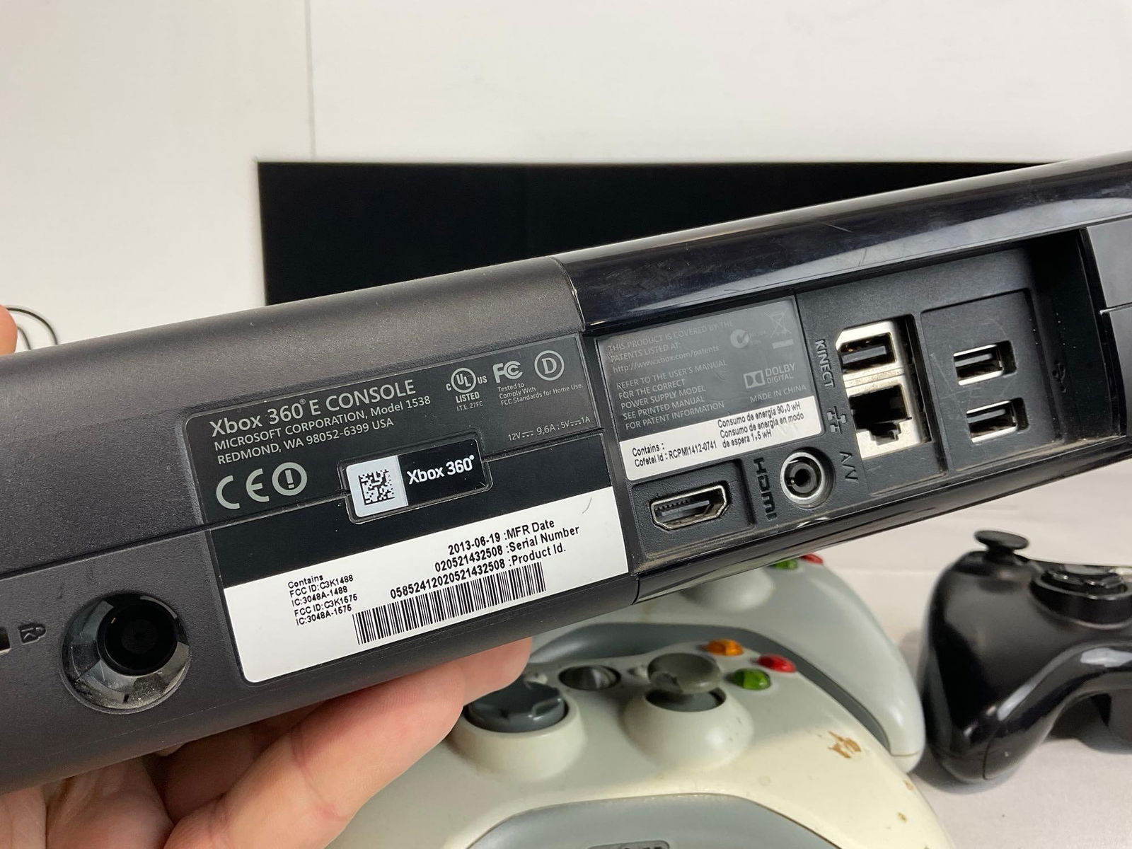 Xbox 360 E Console, untested, 3 Controllers, 8 Xbox 360, 5 Wii, & 2 PS2 & 3 PS3 Games - 5