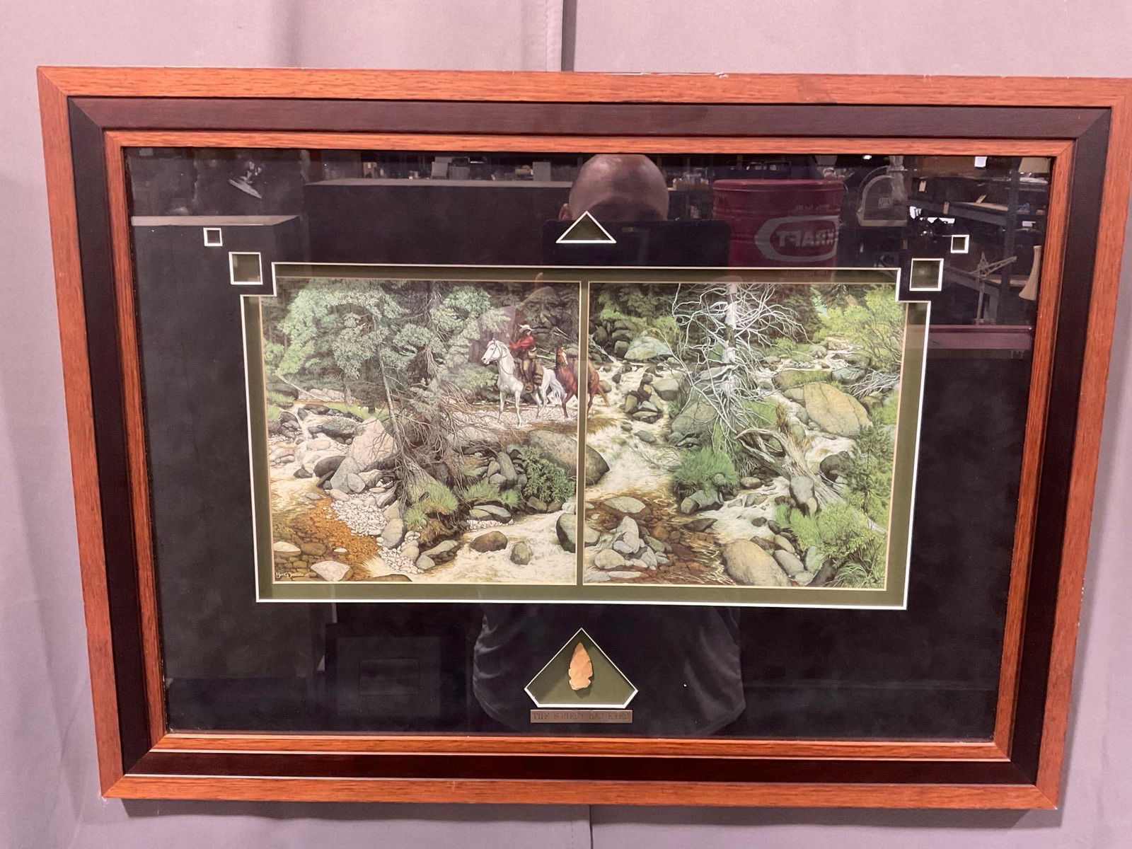 Framed Bev Doolittle Litho unique design, titled The Forest Has Eyes, 22 x 29 inches, (1 of 5)