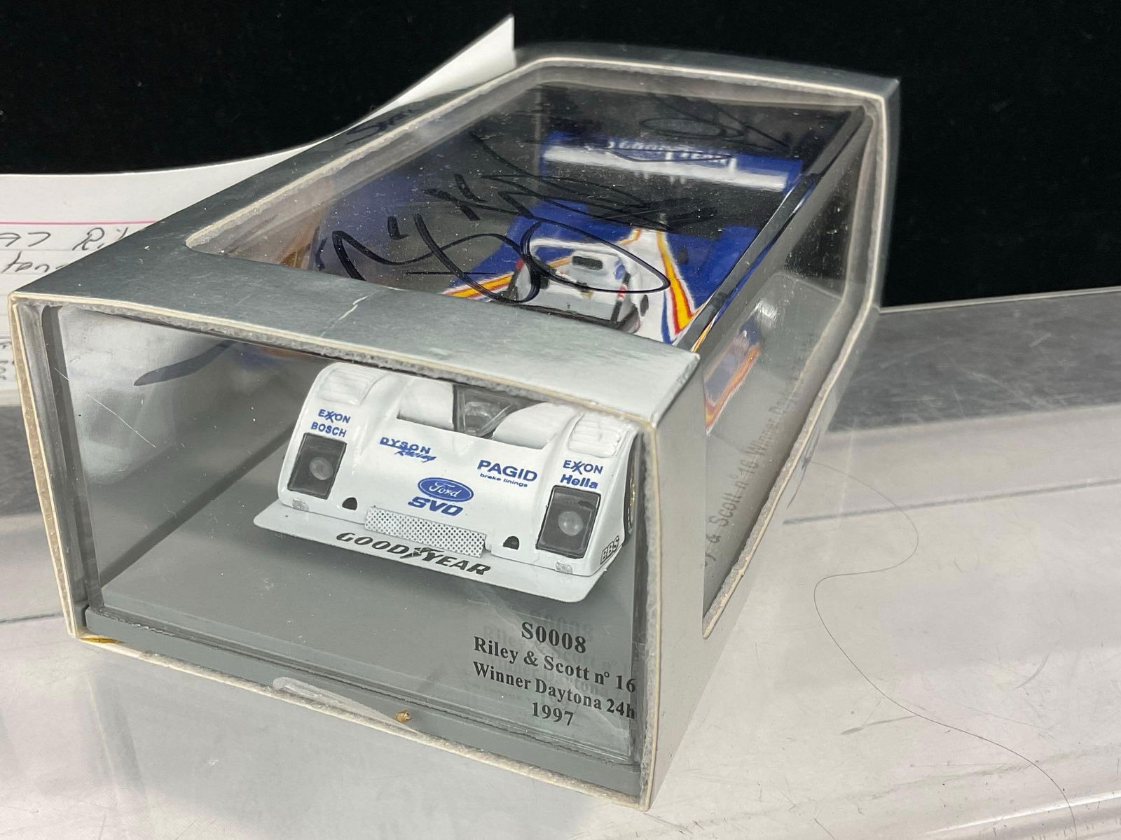 Spark 1997 Riley & Scott Daytona 24H Signed by all 3 Drivers, 1/43 Scale Diecast Car Model orig box - 5