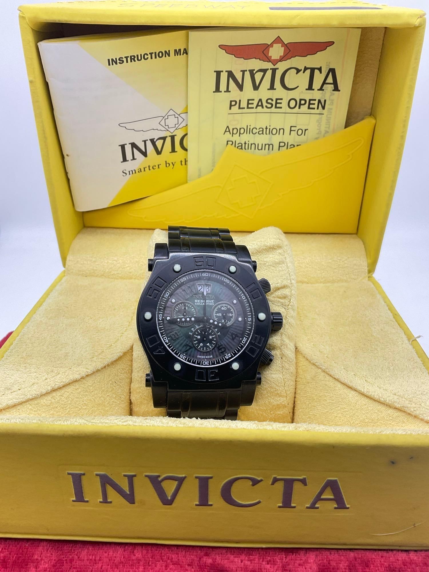 Swiss Made Invicta Reserve Collection Speed way 200M Chronograph Men's Wrist Watch Model 4365 (1 of 4)