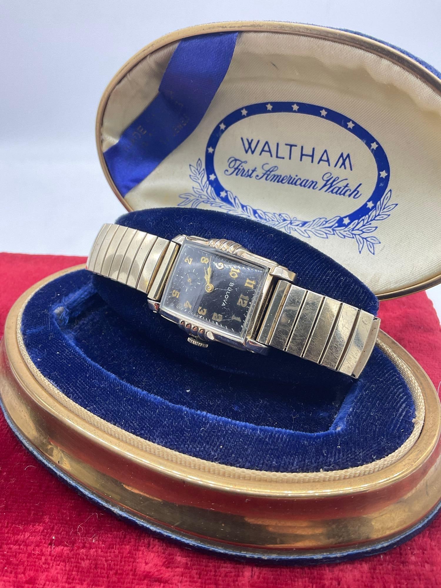 Vintage 1970's Bulova N5 Accutron 10K rolled gold men's wrist watch & Pre 1950 GP Bulova Men's Wa... - 3