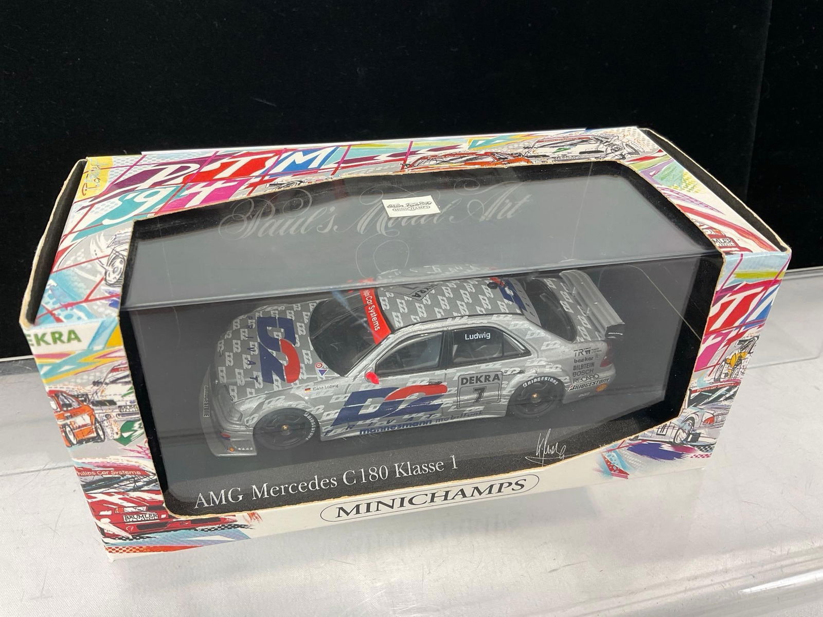 Minichamps Mercedes AMG C180 DTM 94 Pauls Model Kit, 1/43 Scale Diecast Car Model orig box - 2