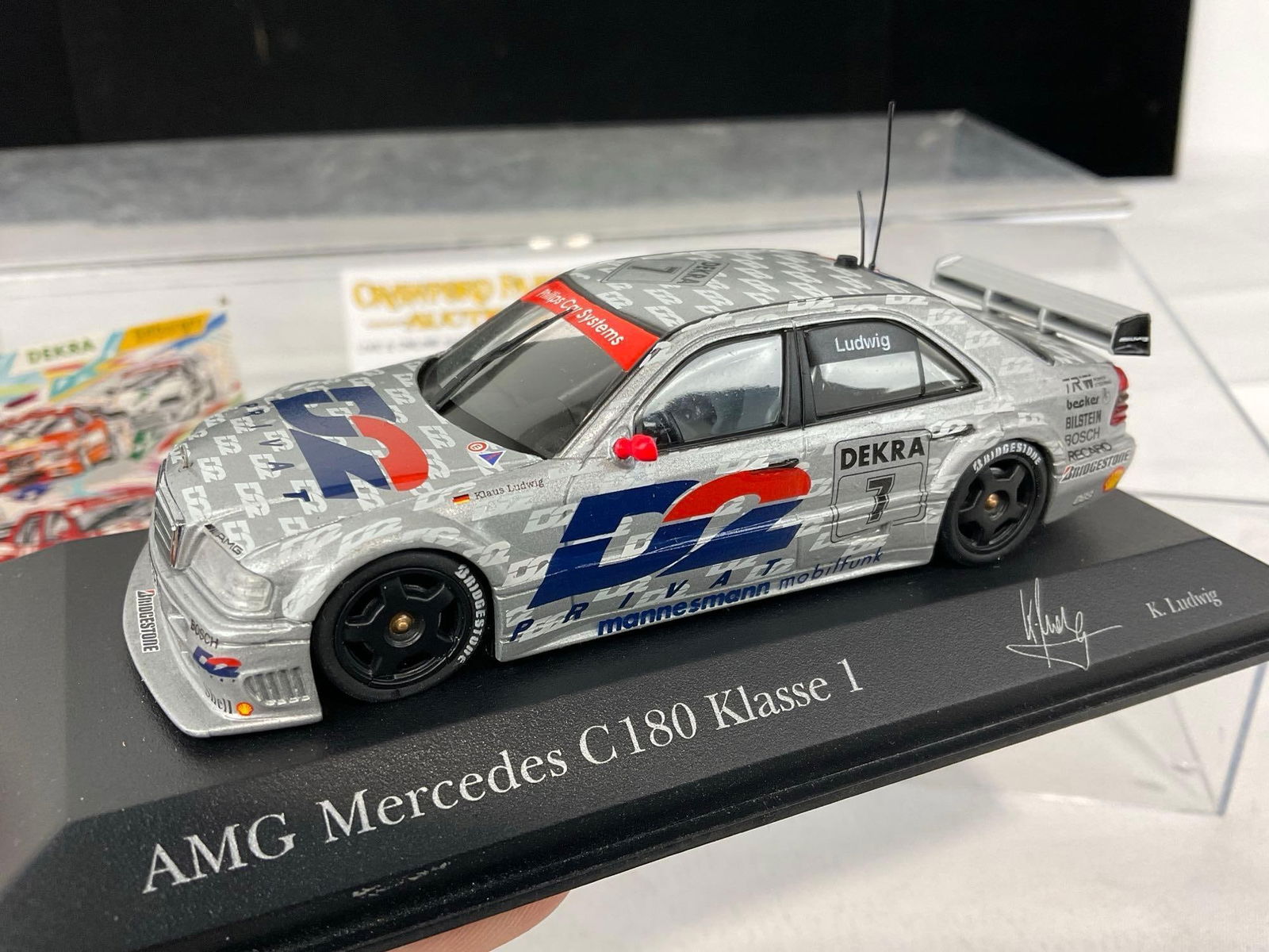 Minichamps Mercedes AMG C180 DTM 94 Pauls Model Kit, 1/43 Scale Diecast Car Model orig box - 4
