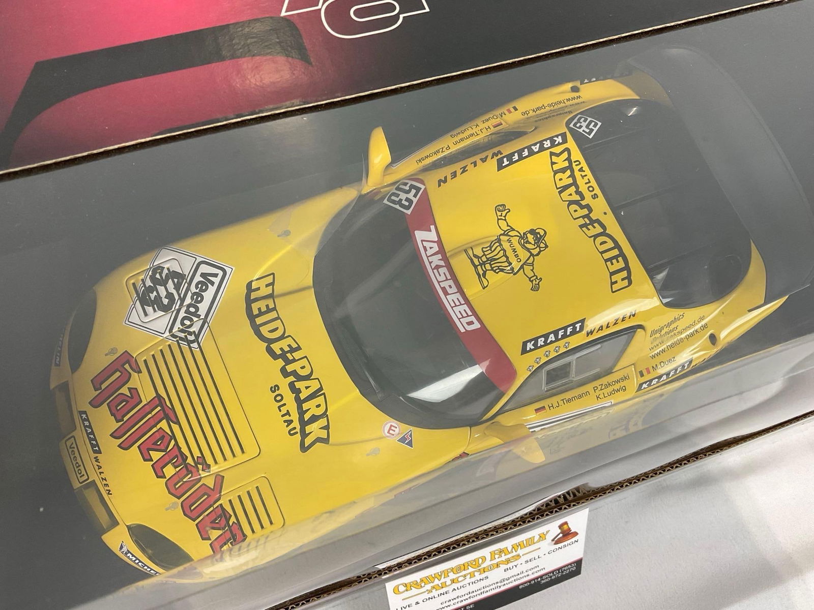 AutoArt 1999 Dodge Viper GTSR Zakspeed Nurburgring 24H 1/18 Scale Diecast Car Model orig box - 3