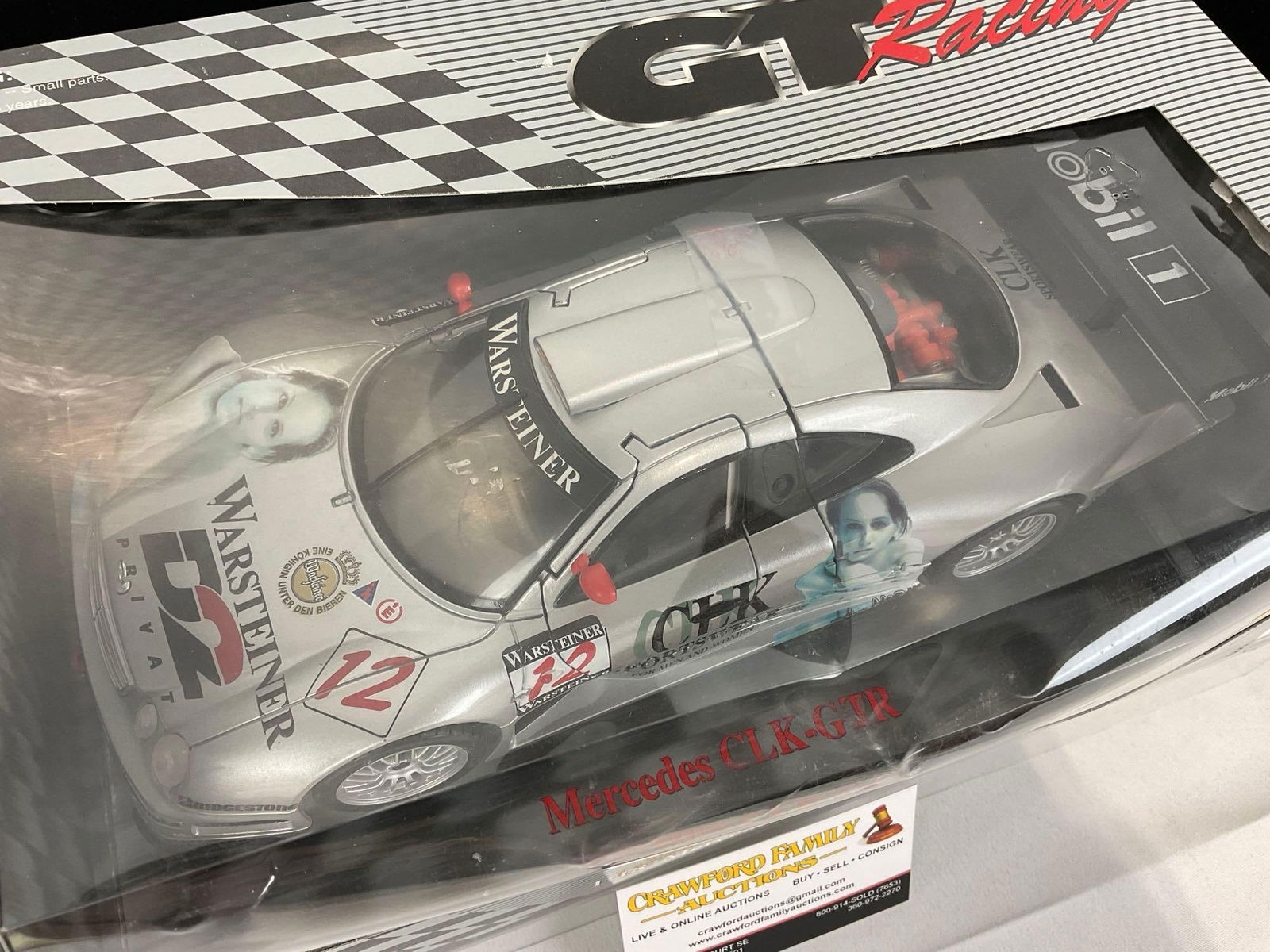 Maisto GT Racing 1997 Mercedes CLK-GTR FIA GT Champ 1/18 Scale Diecast Car Model orig box - 2