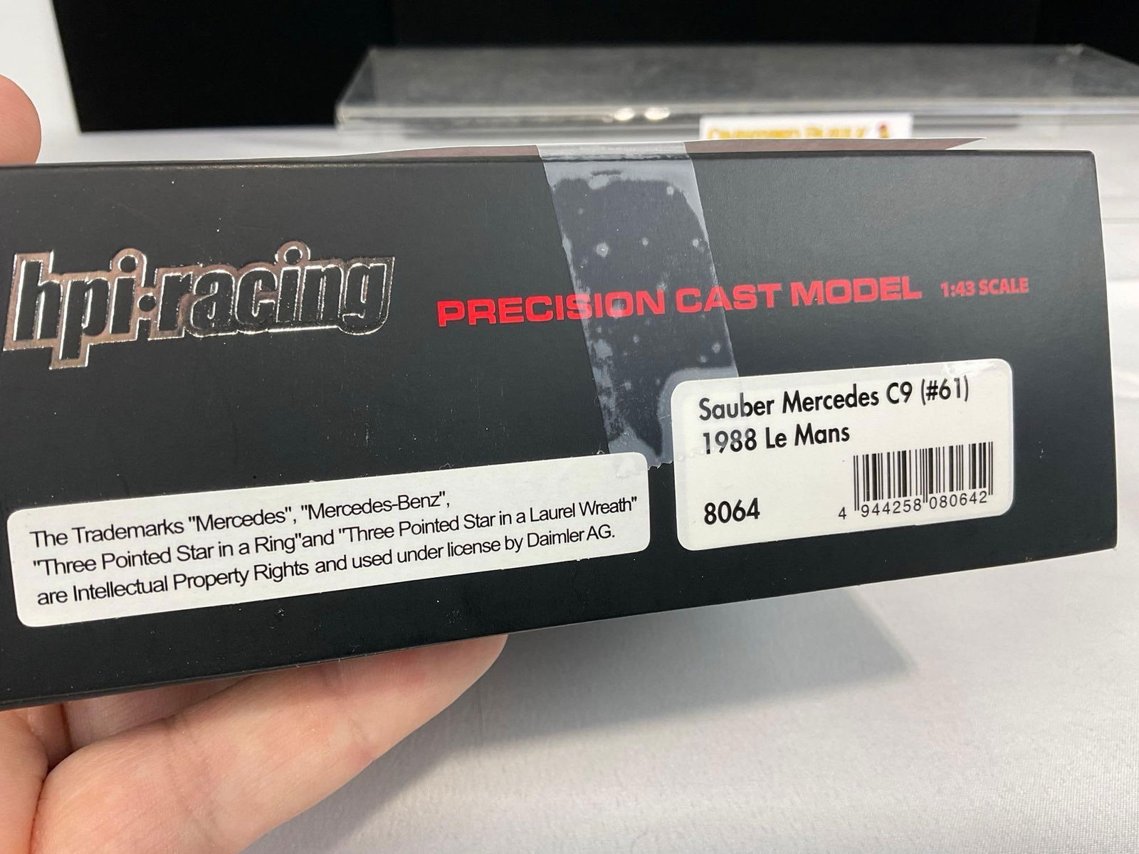 HPI 1988 Sauber Mercedes C9 #61 Le Mans, 1/43 Scale Diecast Car Model orig box - 6