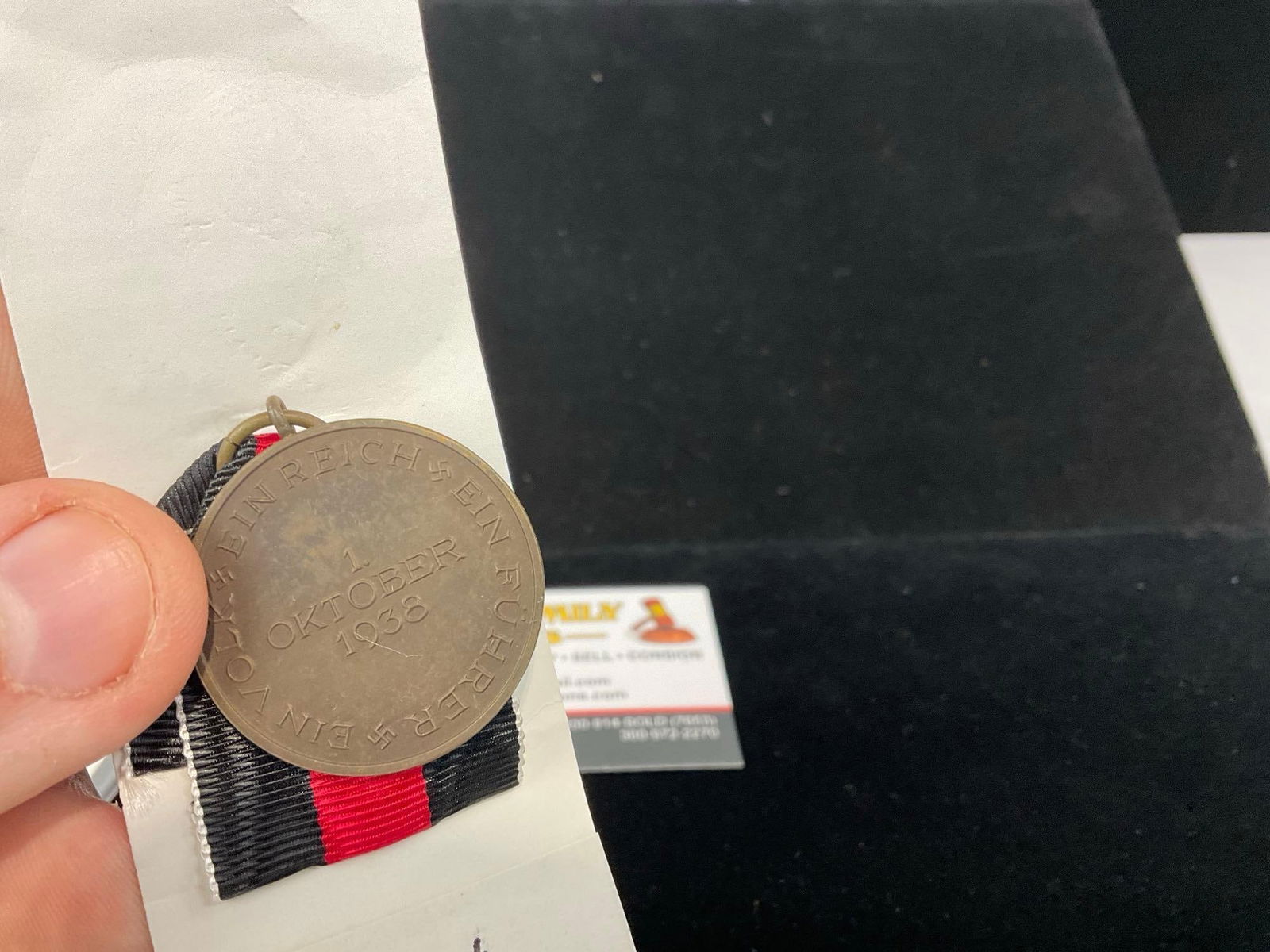 Pair of WW2 Era German Medals, Sudetenland Medals, 1 October 1938 - 4