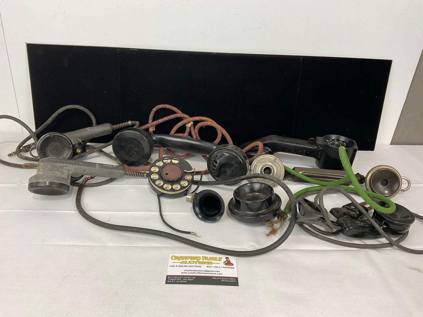 Asst of Phone Pieces & Handsets, Western Electric Lineman Test Phone, Bell System & Rotary Dial (1 of 5)