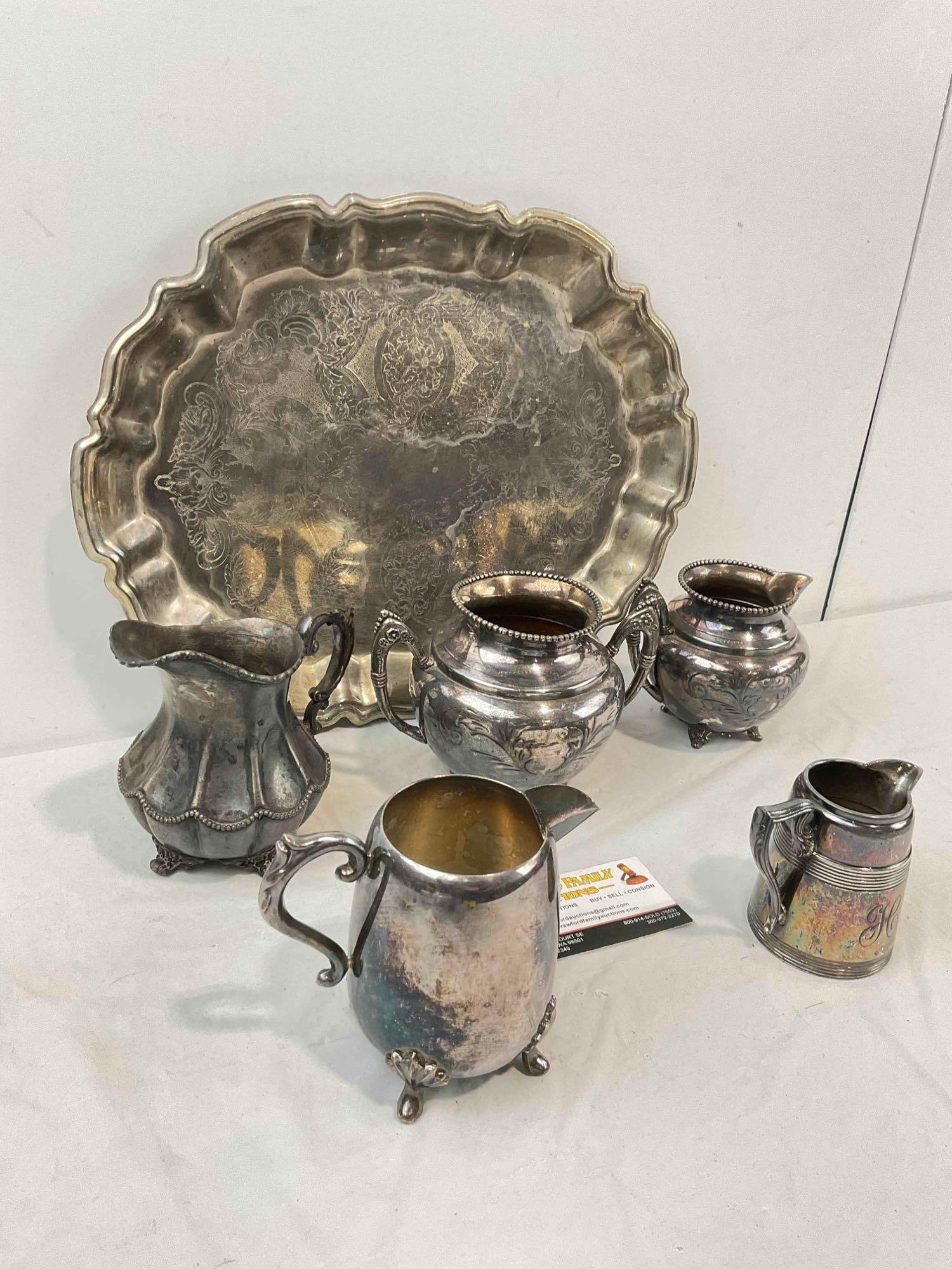 6 pcs Vintage Silver Plated Dish Assortment, incl. Empire, 5th Ave, Monarch & More! See pics. - 3