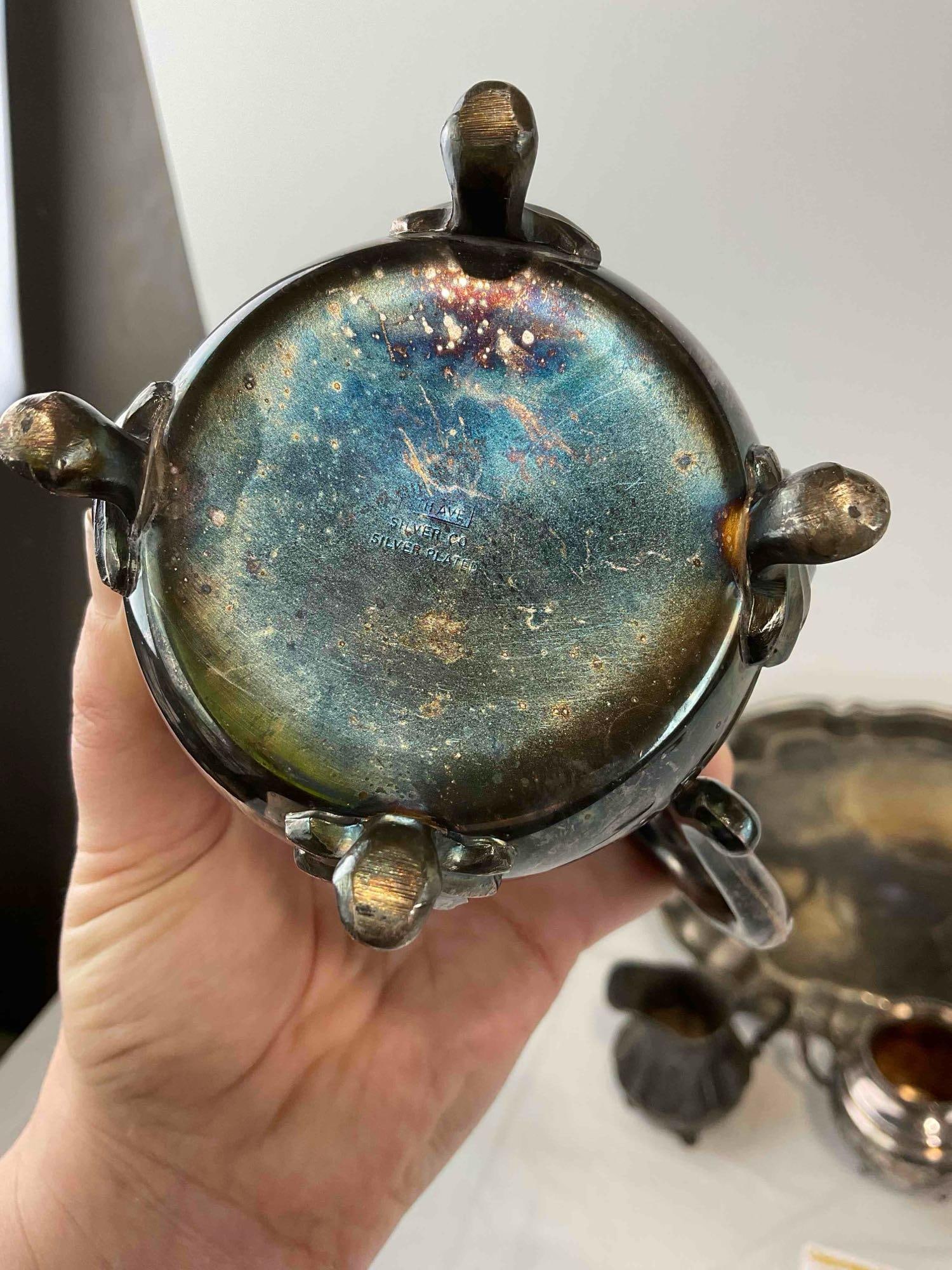 6 pcs Vintage Silver Plated Dish Assortment, incl. Empire, 5th Ave, Monarch & More! See pics. - 5