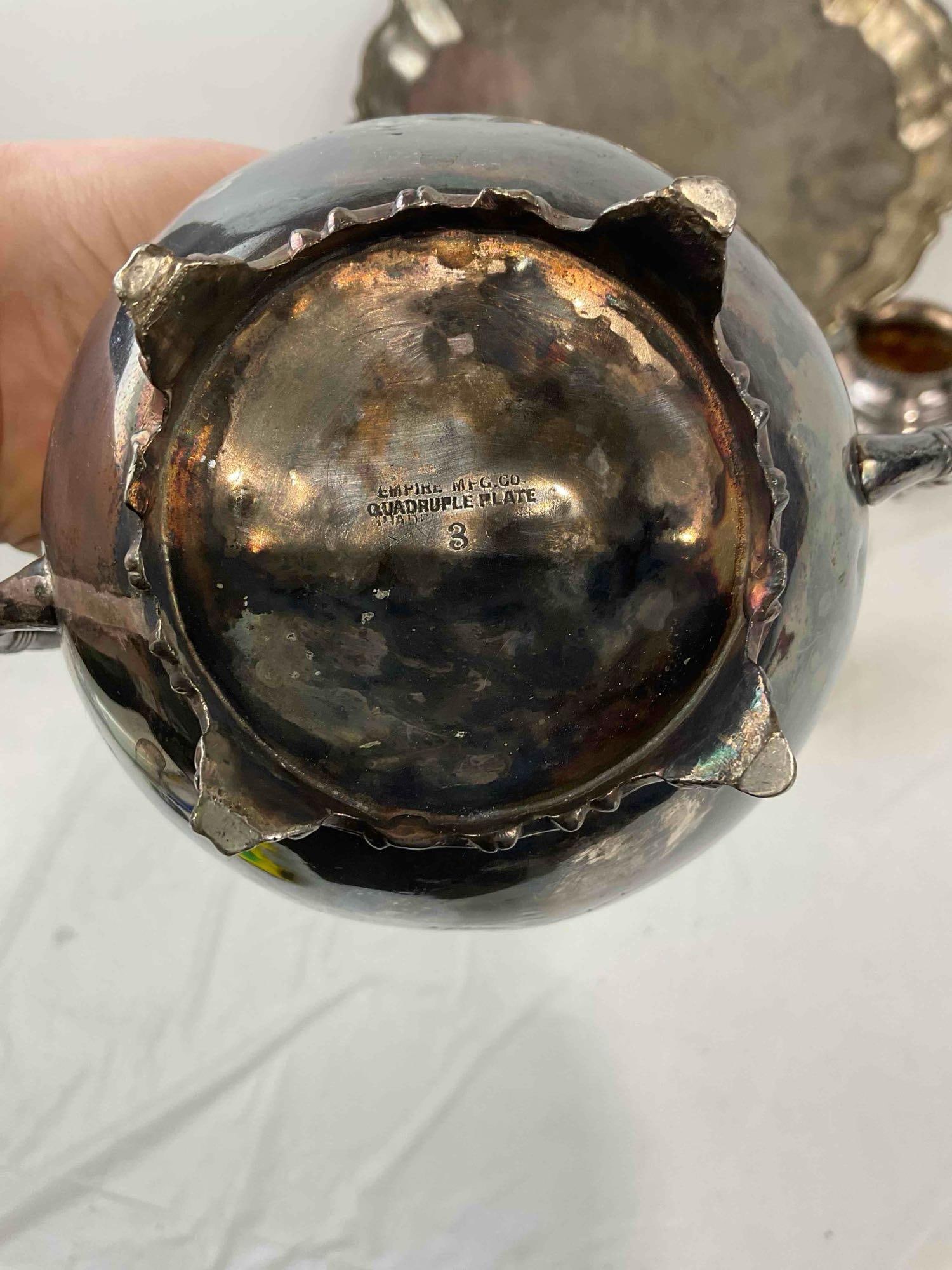 6 pcs Vintage Silver Plated Dish Assortment, incl. Empire, 5th Ave, Monarch & More! See pics. - 8