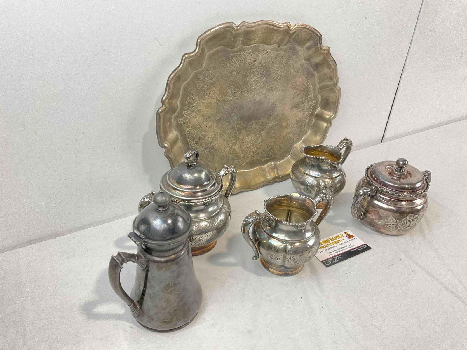6 pcs Vintage Silver Plated Dish Assortment, incl. 3x Poole Silver, 1x Wilcox, 1x Barbour & More. - 3