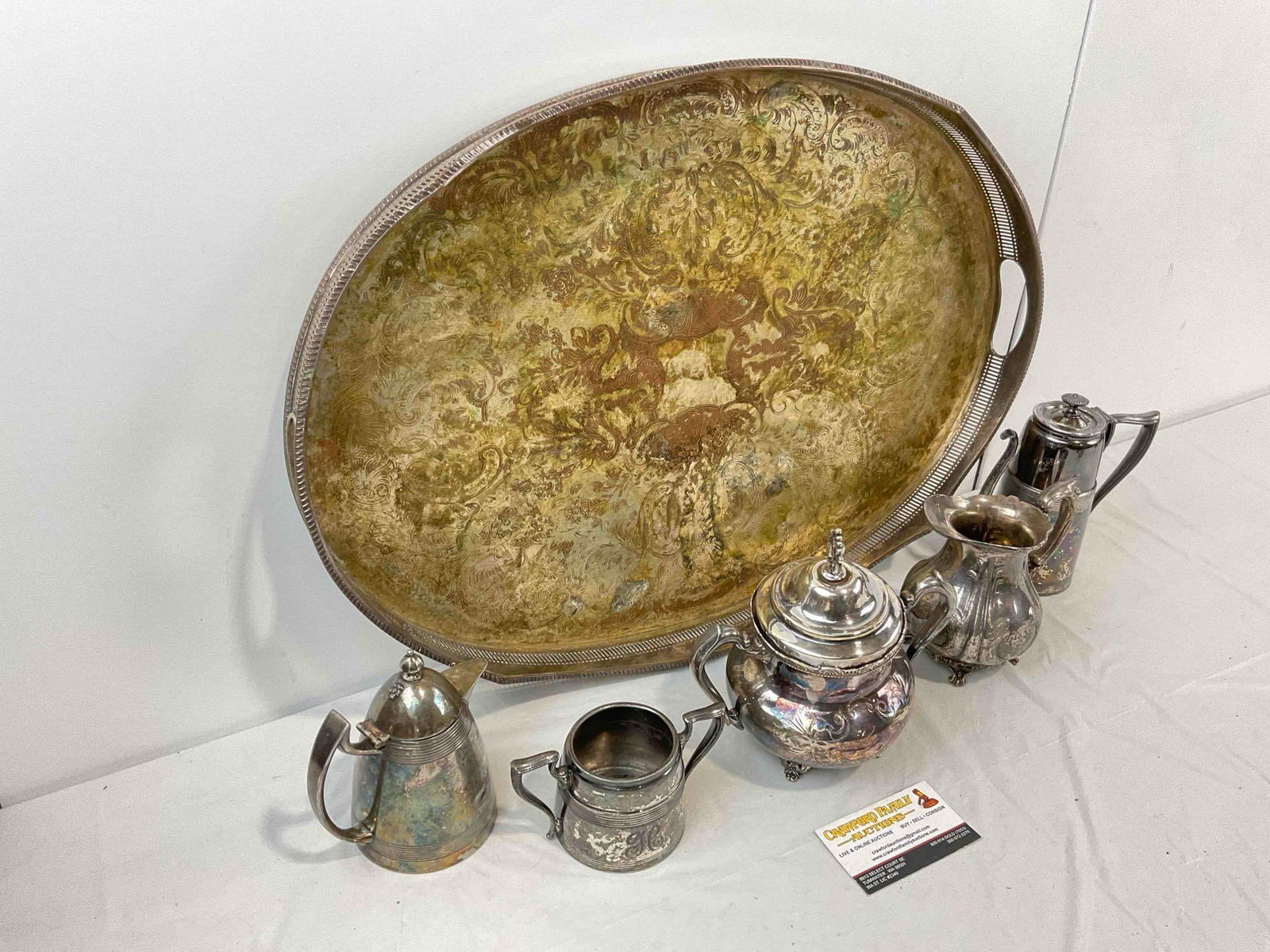 6 pcs Vintage Silver Plated Dish Assortment, incl. 2x Monarch, Rogers & More! Good Condition. - 3