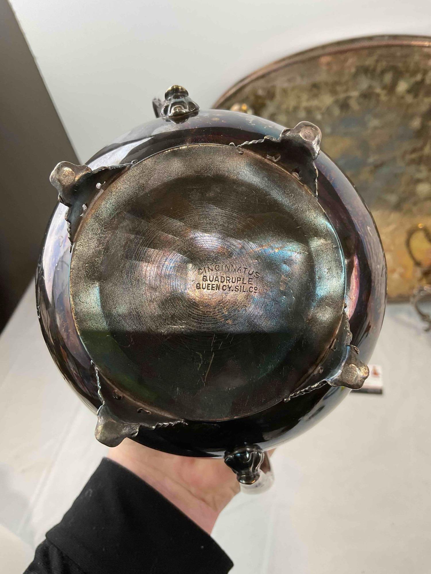 6 pcs Vintage Silver Plated Dish Assortment, incl. 2x Monarch, Rogers & More! Good Condition. - 8