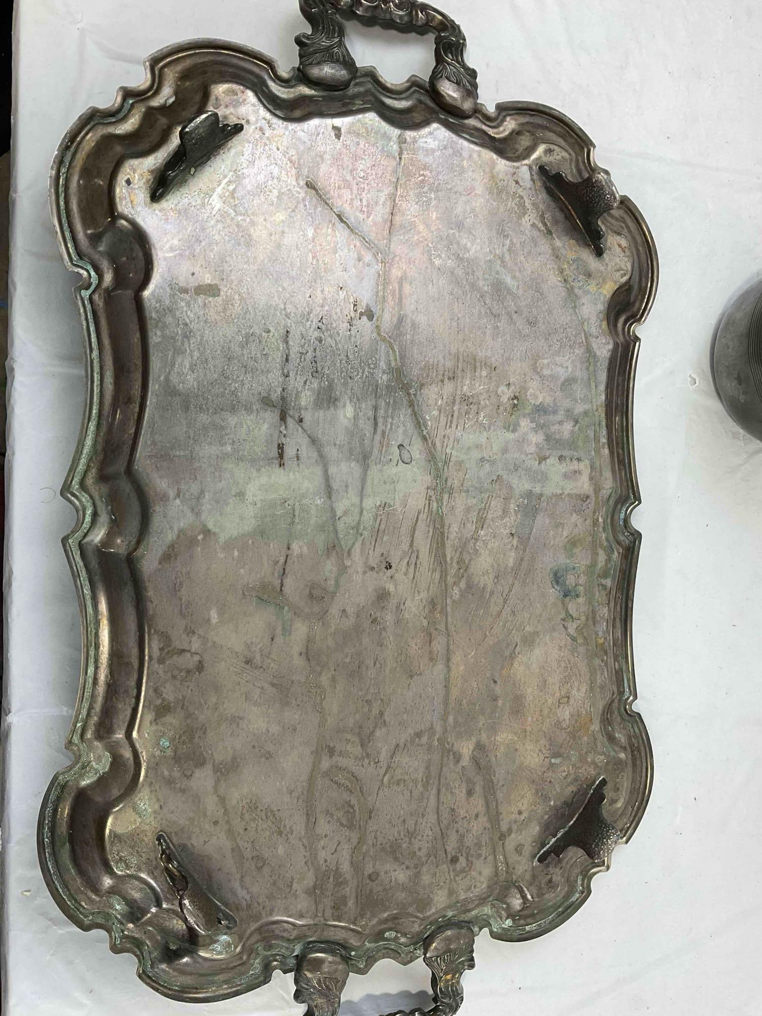 6 pcs Vintage Silver Plated Dish Assortment, incl. 2x Pairpoint & 2x Reed & Barton. See pics. - 10