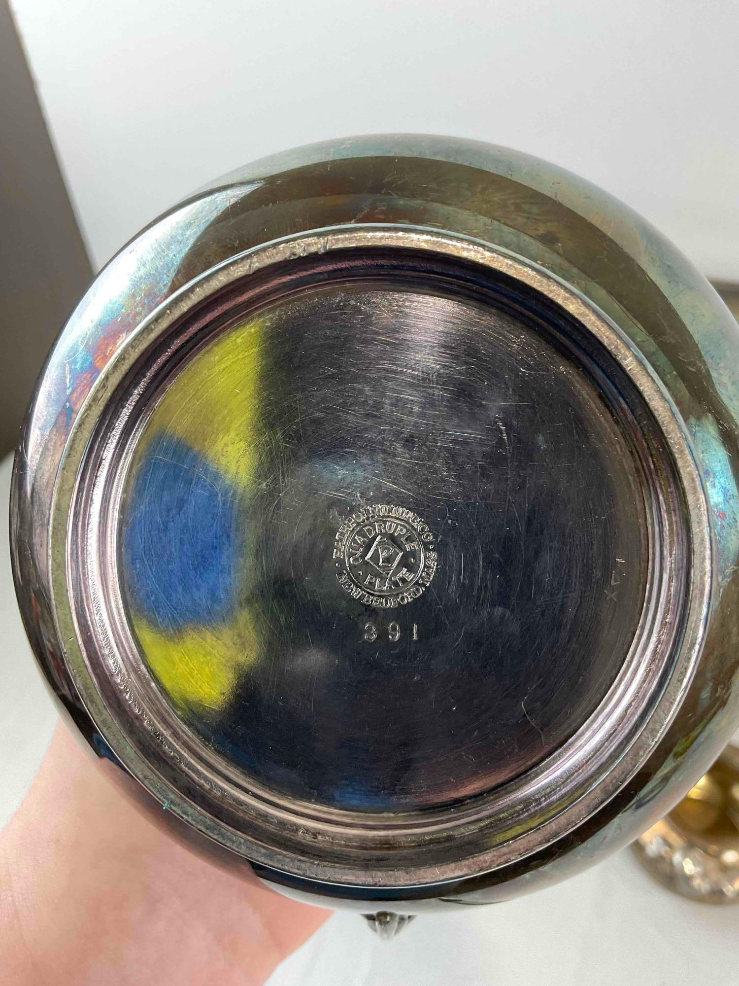 6 pcs Vintage Silver Plated Dish Assortment, incl. 2x Pairpoint & 2x Reed & Barton. See pics. - 6