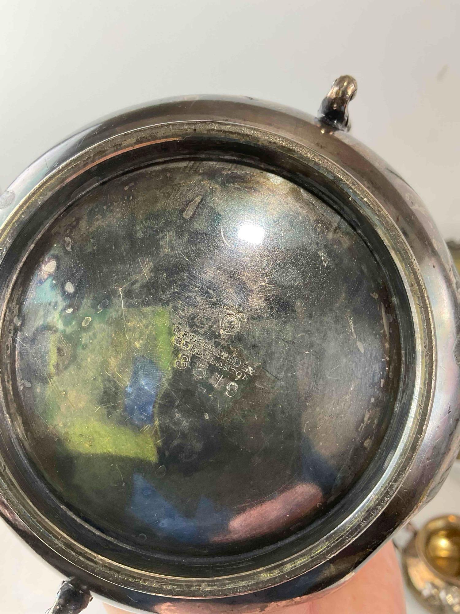 6 pcs Vintage Silver Plated Dish Assortment, incl. 2x Pairpoint & 2x Reed & Barton. See pics. - 7