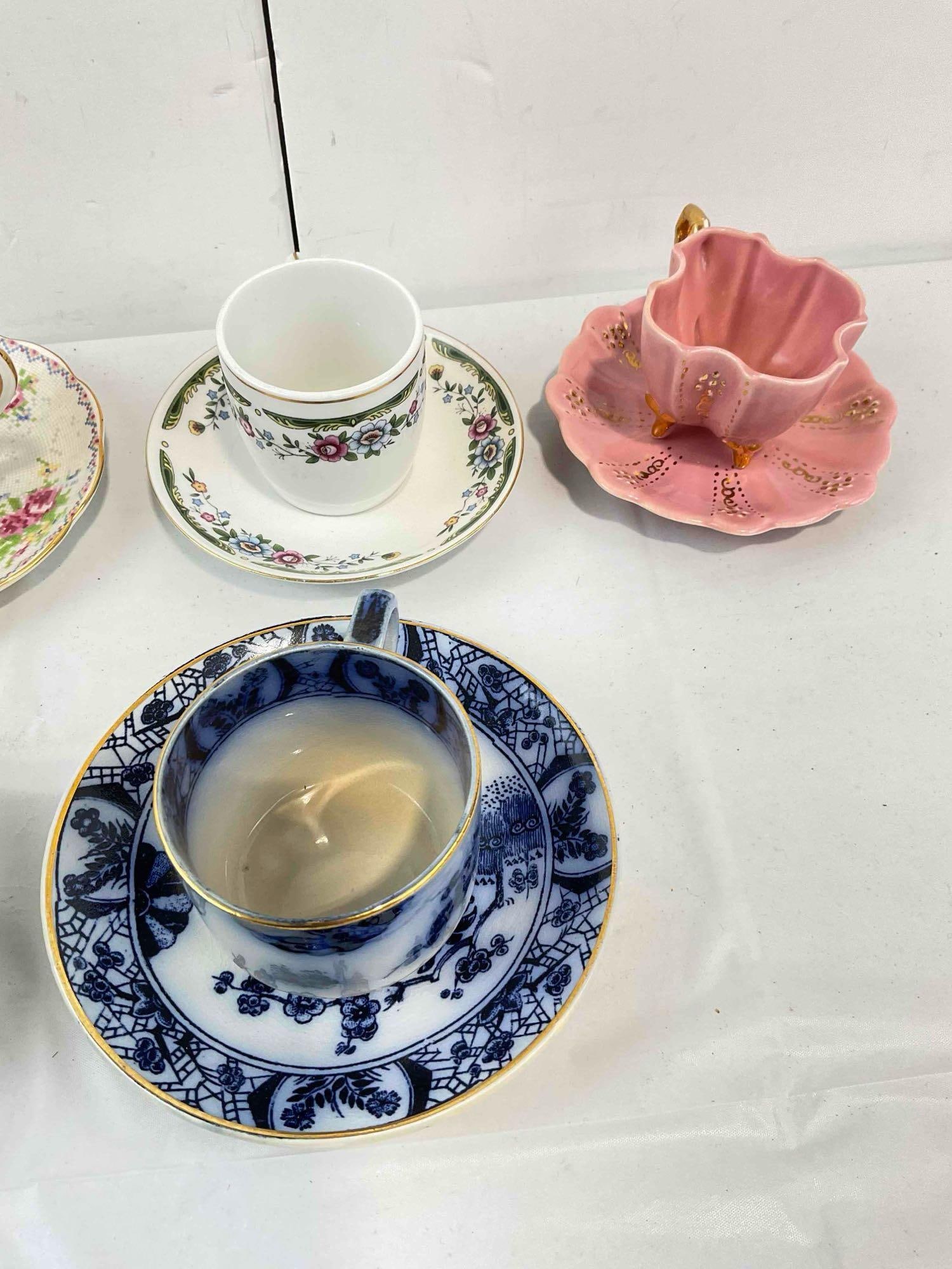 20 pcs Vintage Ceramic Demitasse Cups & Saucers. Many Different Locales & Designs. See pics. - 2