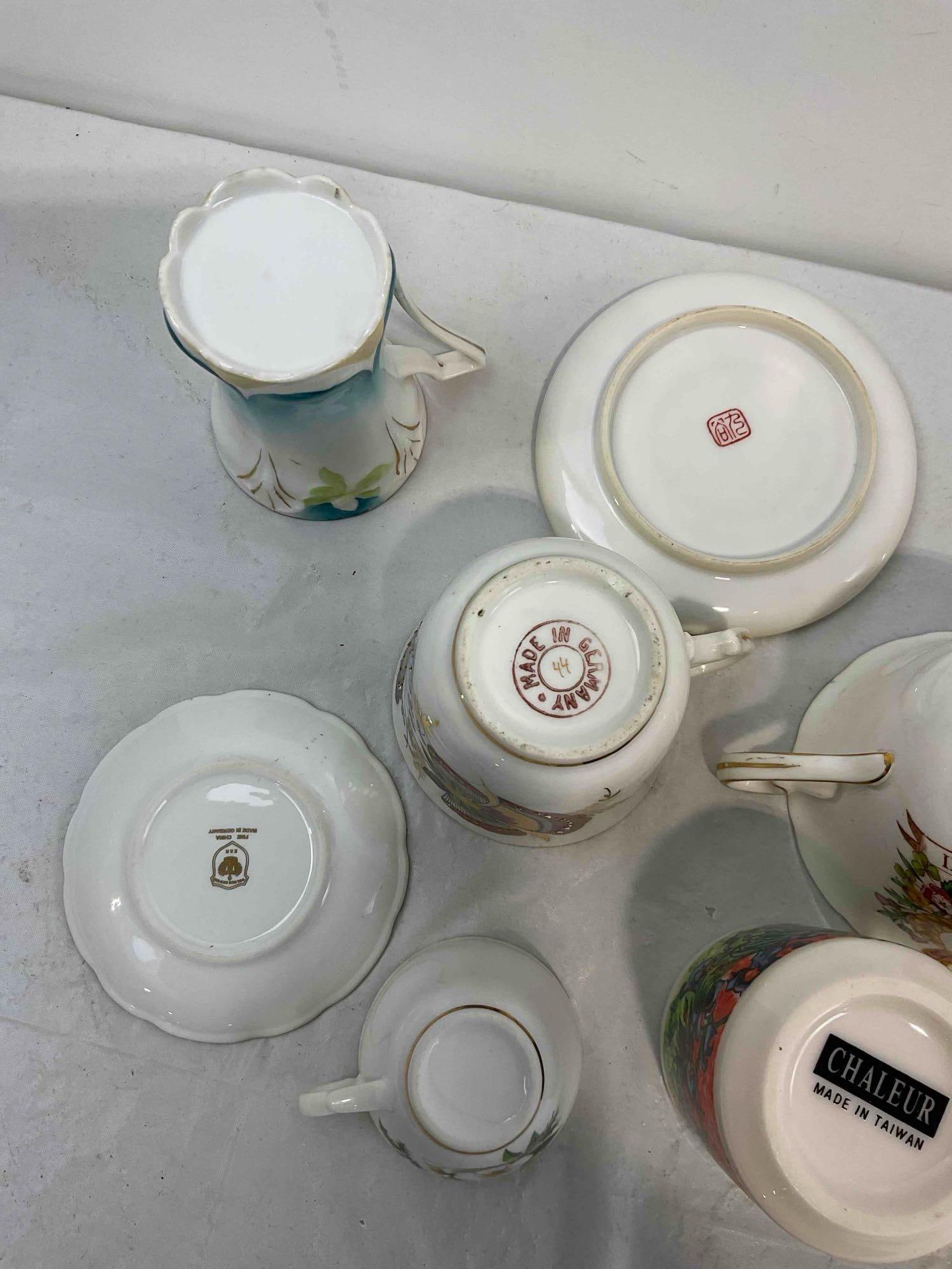 19 pcs Vintage Ceramic Demitasse Cup & Saucer Collection, incl. Copeland Spode & More! See pics - 9