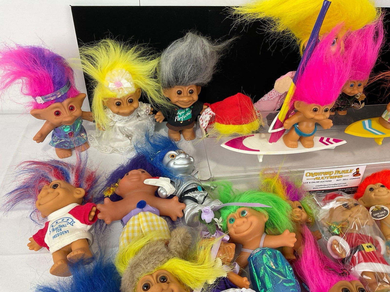 40+ Vintage Troll Dolls Variety of Styles, mostly by Russ, Multicolor hair - 3