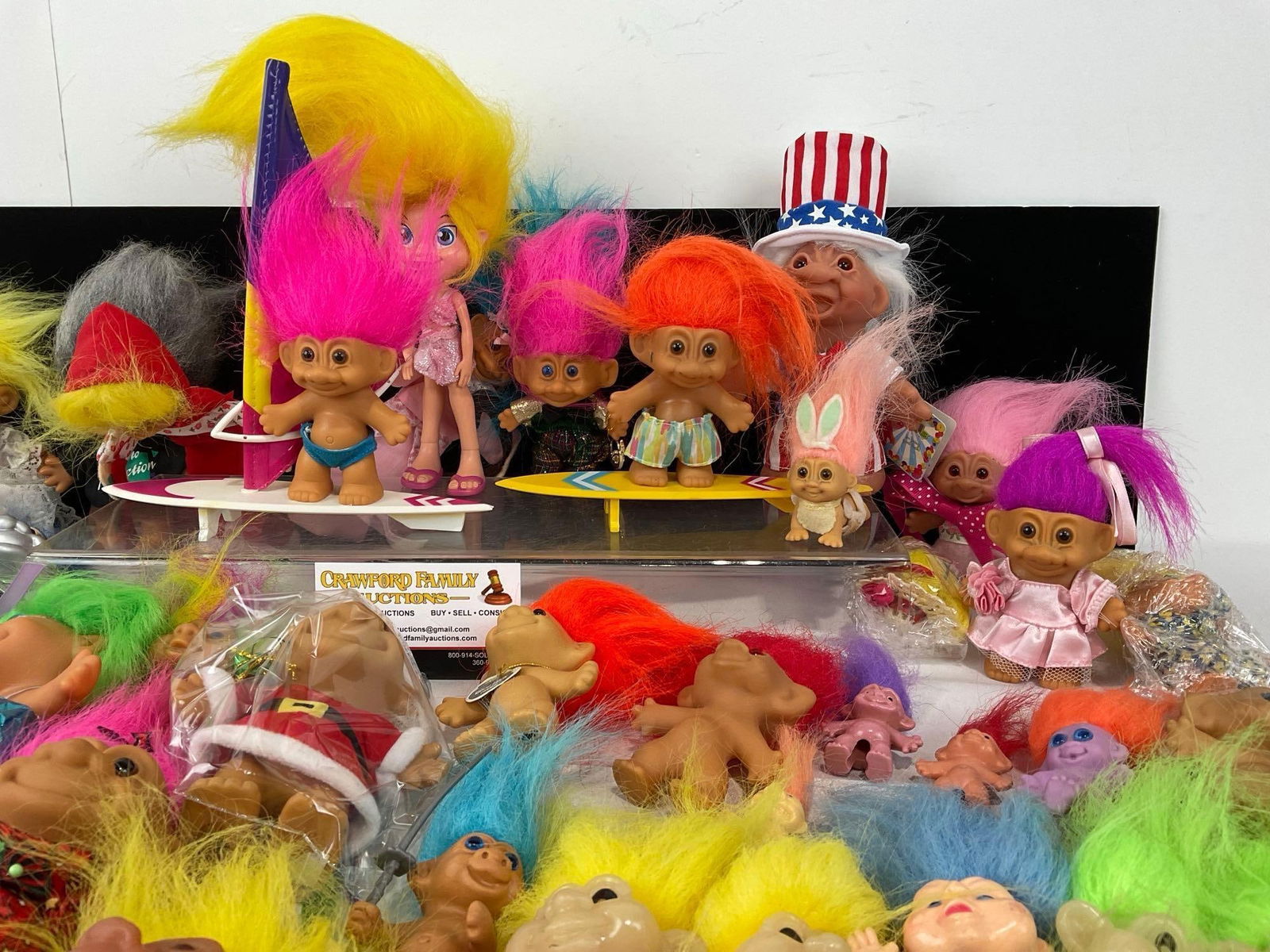 40+ Vintage Troll Dolls Variety of Styles, mostly by Russ, Multicolor hair - 5