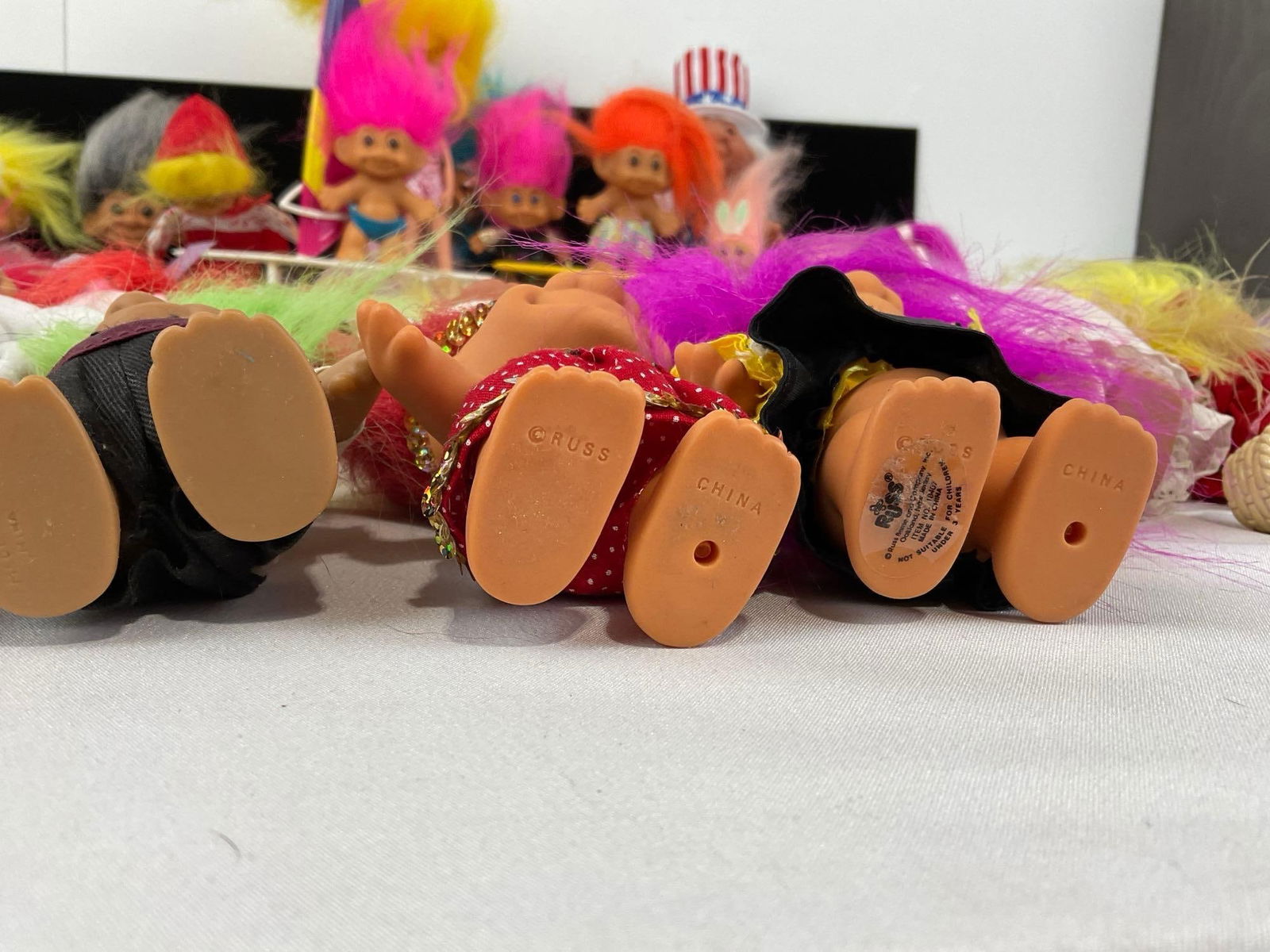 40+ Vintage Troll Dolls Variety of Styles, mostly by Russ, Multicolor hair - 6