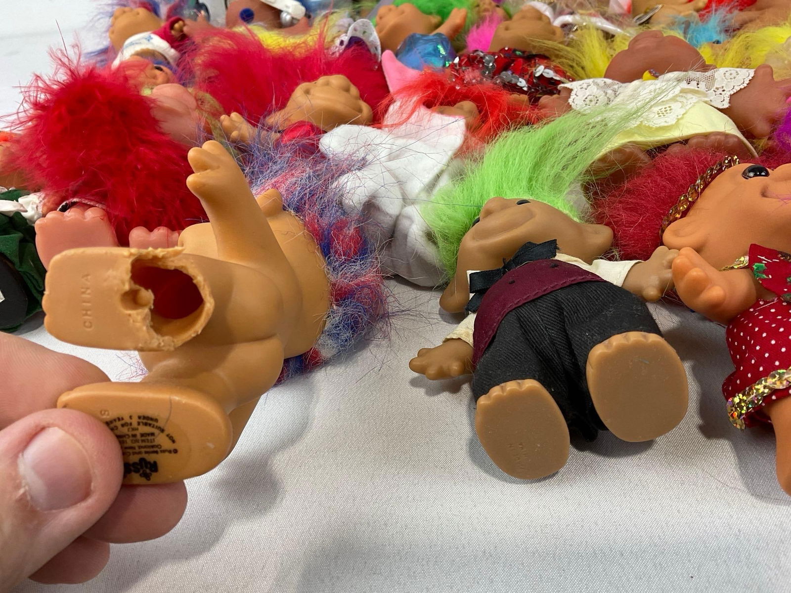 40+ Vintage Troll Dolls Variety of Styles, mostly by Russ, Multicolor hair - 7