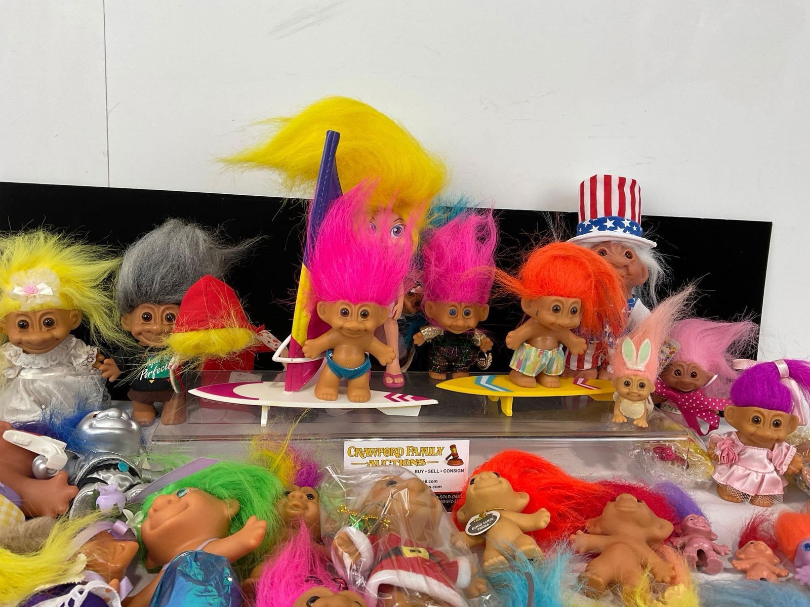 40+ Vintage Troll Dolls Variety of Styles, mostly by Russ, Multicolor hair - 9