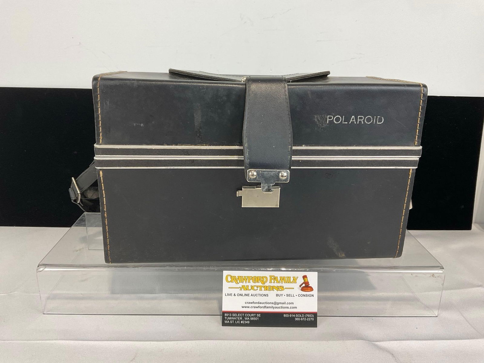 Vintage Polaroid Land Camera Countdown 90 w/ Flash Bulbs & Polaroid Case (1 of 4)