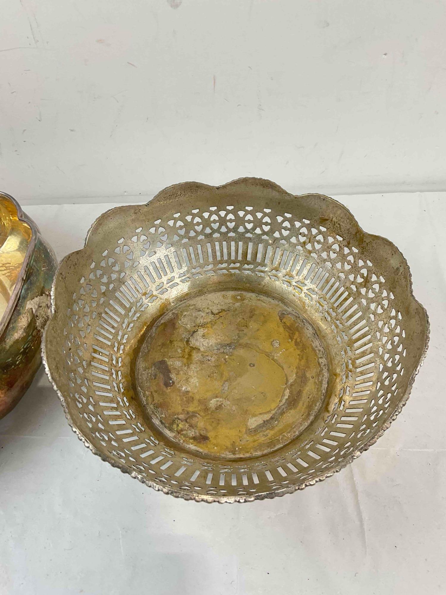 3 pcs Vintage Silver Plated Bowls, incl. Reed & Barton. Very Good Condition. See pics. - 6