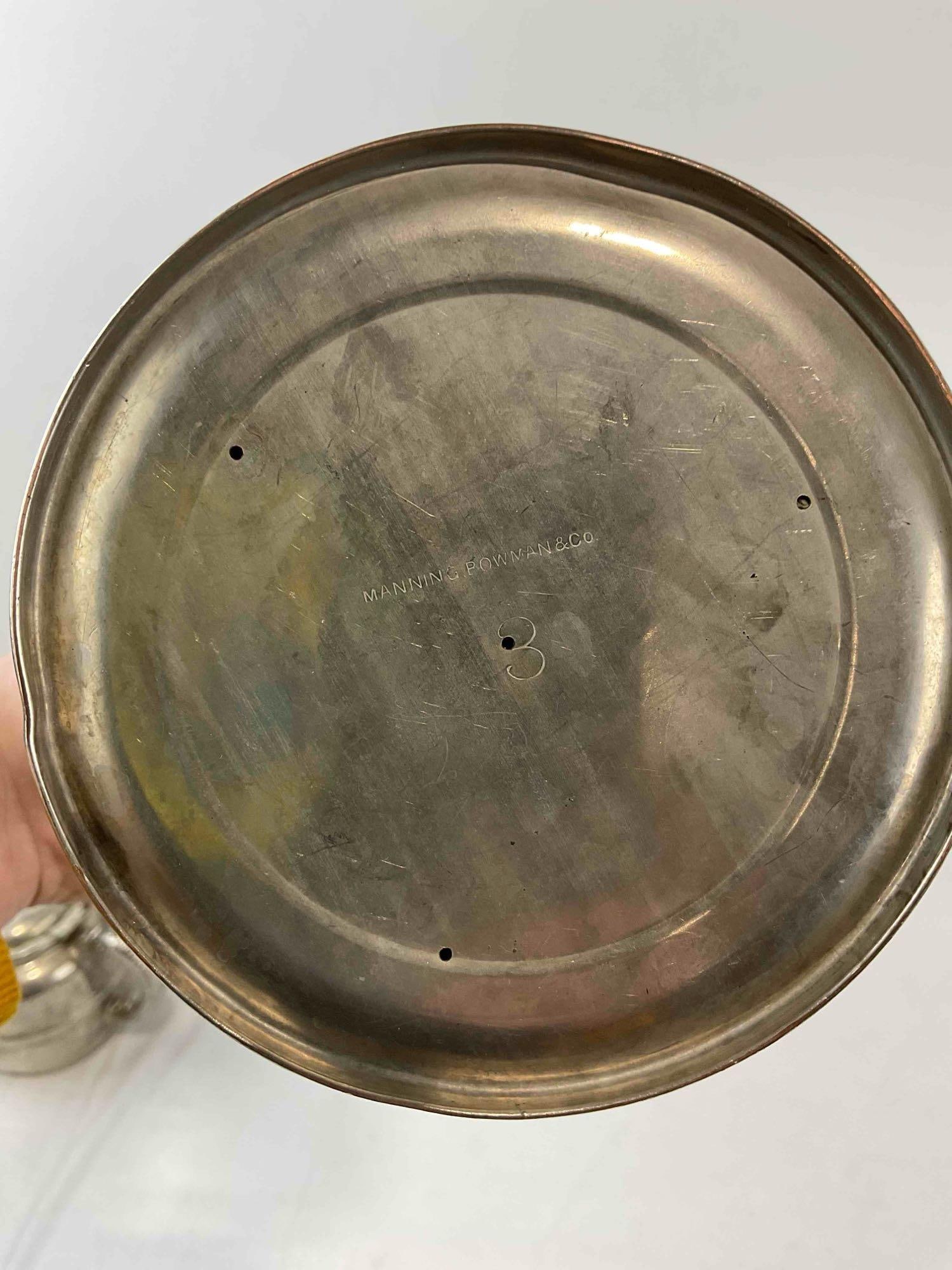 3 pcs Vintage Metal Tea Pots, incl. 1x Silvercraft Pewter & 1x Rochester Silver Plated. See pics. - 10