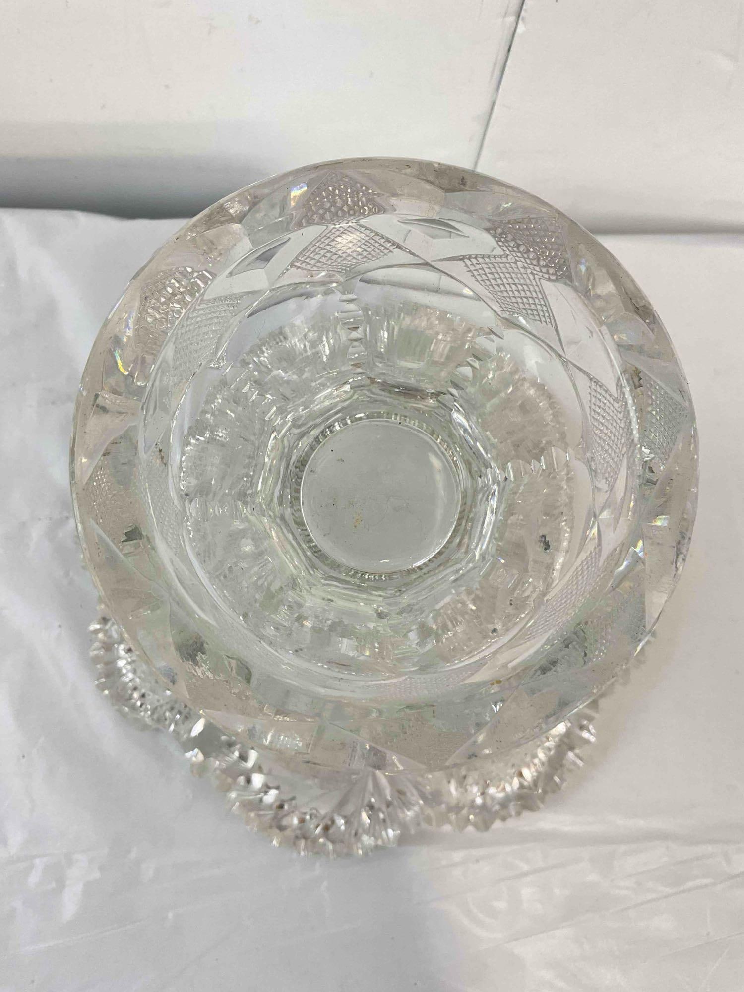 4 pcs Cut Crystal Lead Glass Assortment, incl. 1x Waterford Vase. Good Condition. See pics. - 12