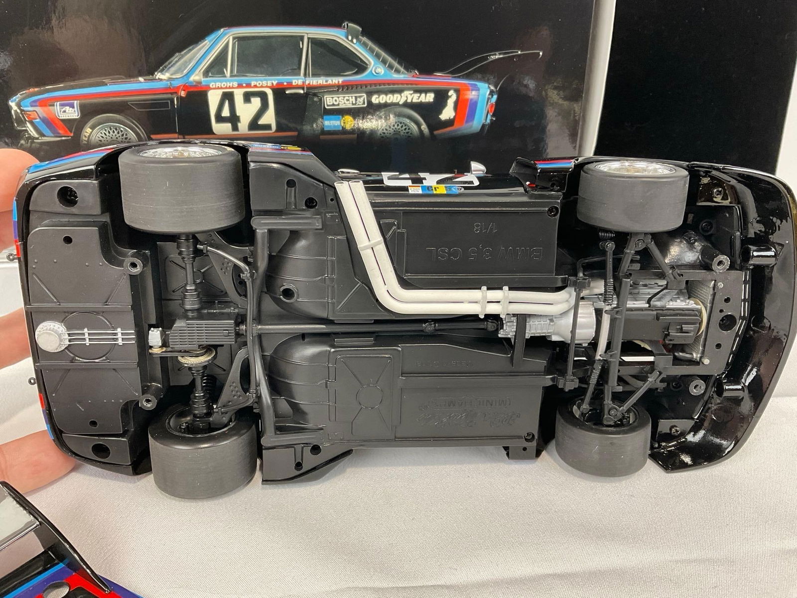 Minichamps 1976 BMW 3.5 CSL Gruppe 5, 1/18 Scale Diecast Car Model orig box - 5